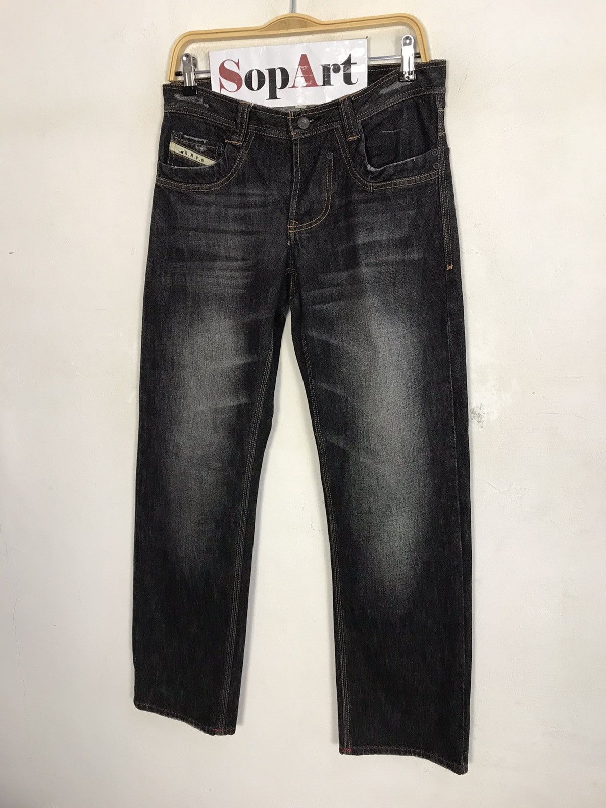 Japanese Brand × Vintage Vintage RMPG Black Clour Wash Denim Style Size US 31 - 4 Thumbnail