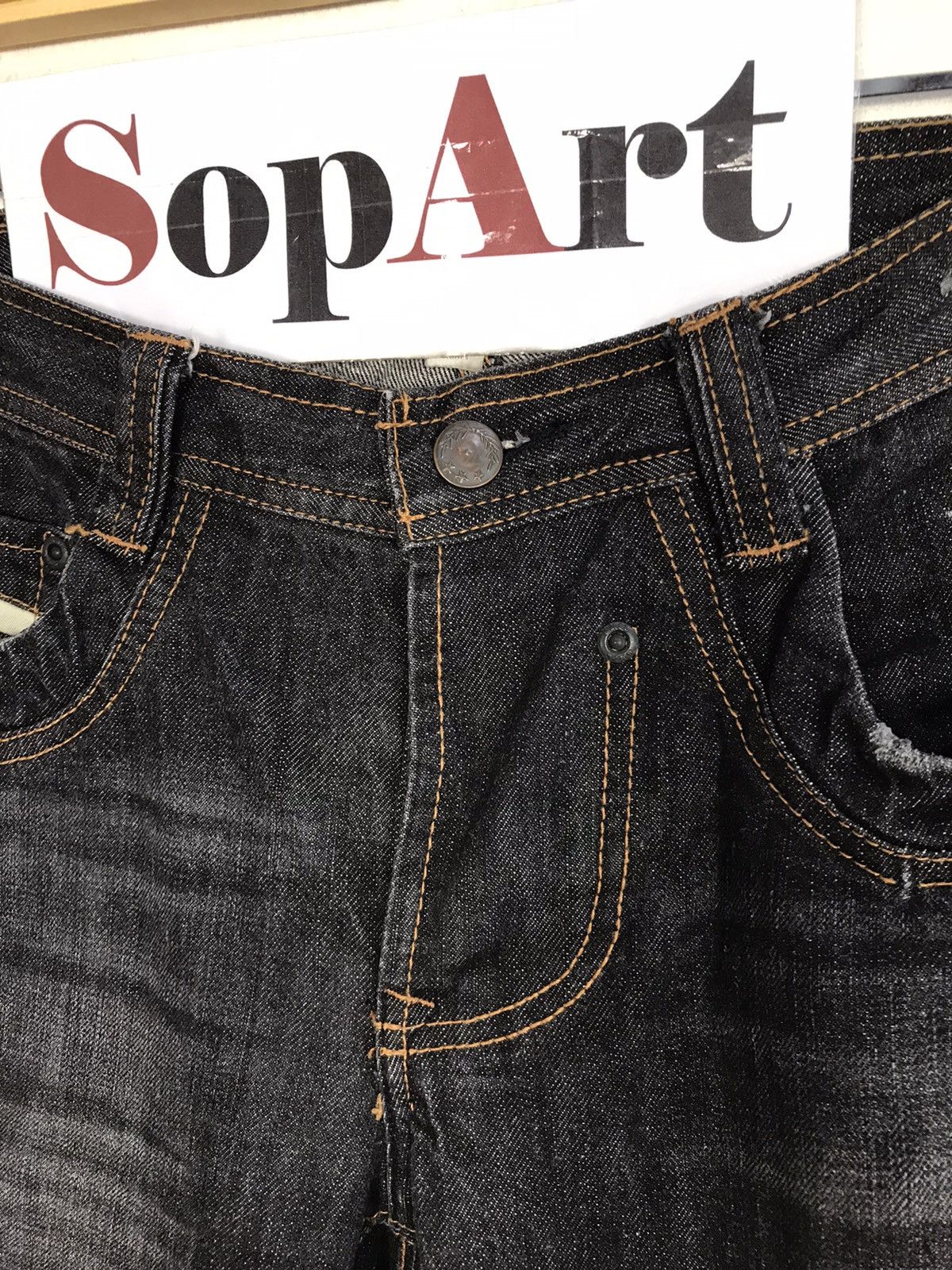 Japanese Brand × Vintage Vintage RMPG Black Clour Wash Denim Style Size US 31 - 6 Thumbnail