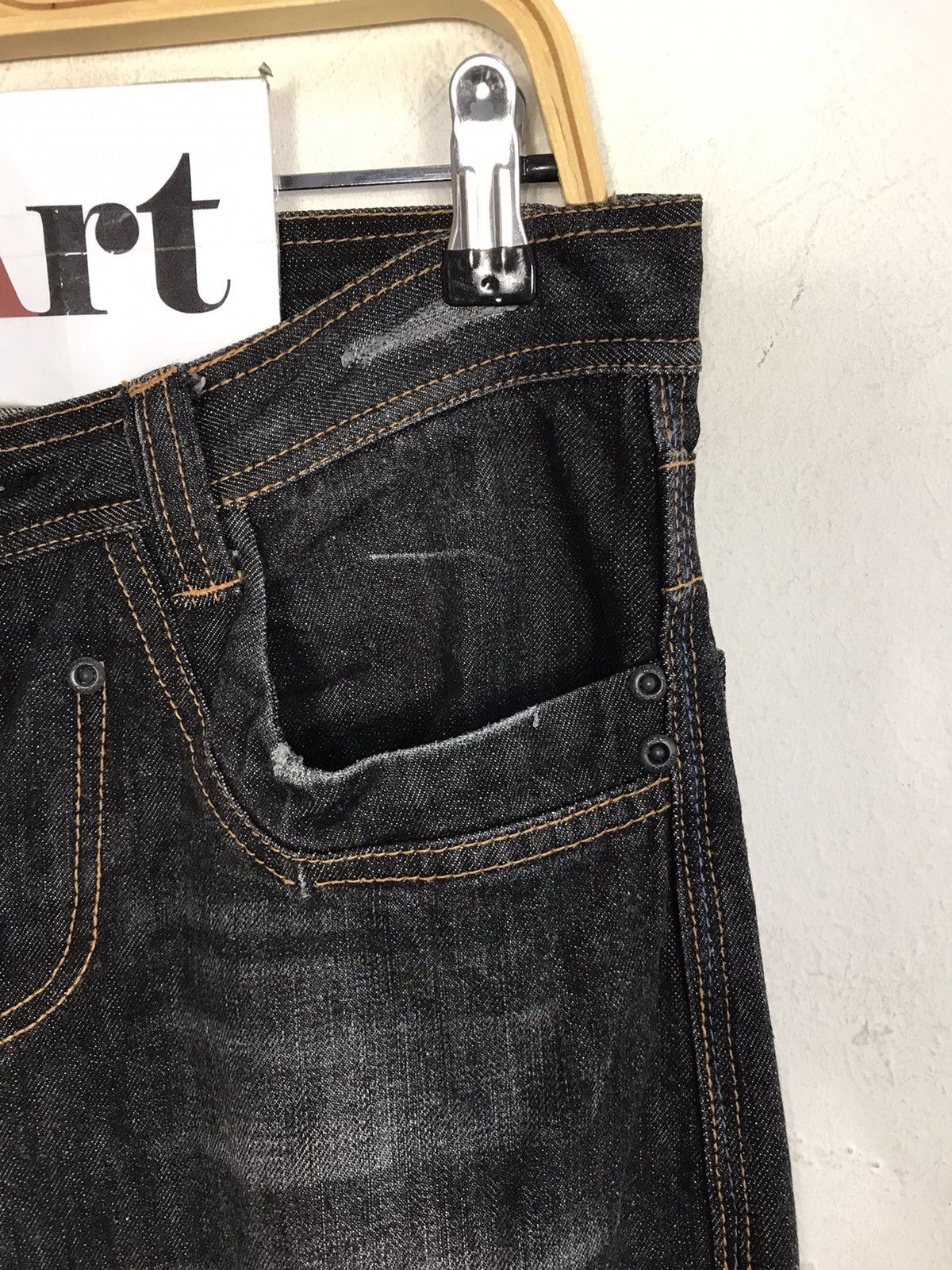 Japanese Brand × Vintage Vintage RMPG Black Clour Wash Denim Style Size US 31 - 5 Thumbnail