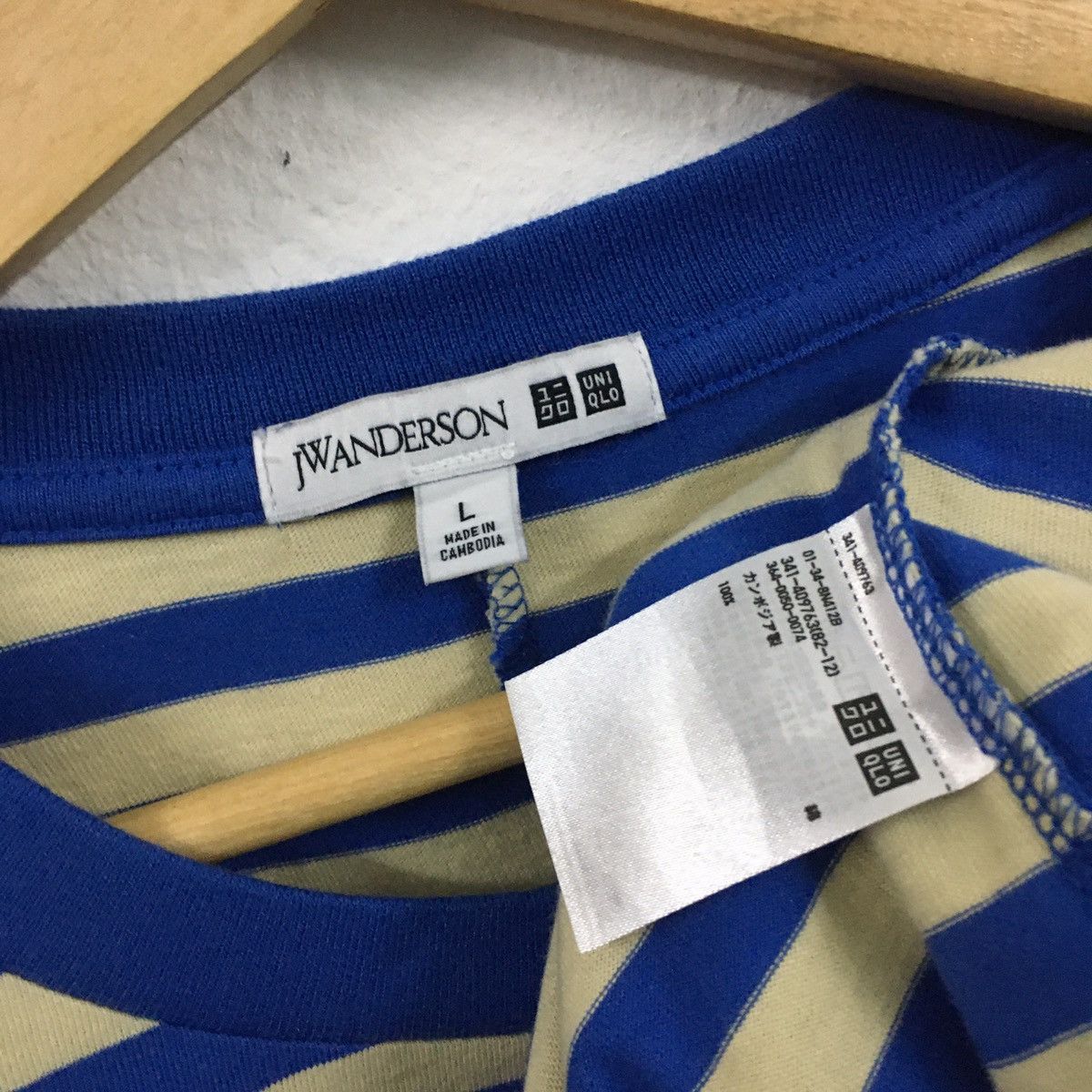 JW Anderson × Uniqlo Rare Uniqlo J.W. Anderson Stripe Pocket Tee Tshirt Size US L / EU 52-54 / 3 - 6 Thumbnail