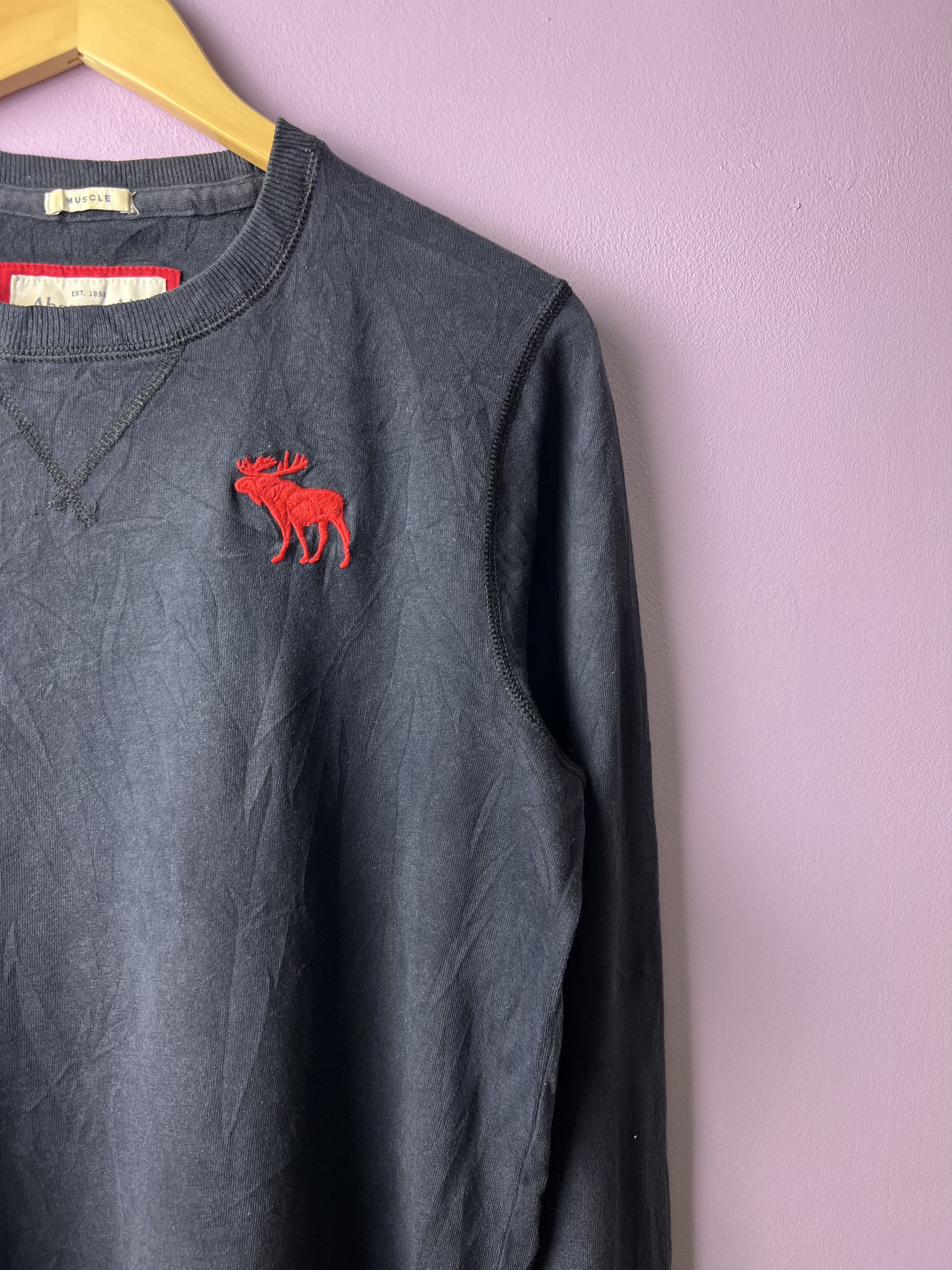 Abercrombie & Fitch 🔥Vintage Abercrombie & Fitch LS Logo Tees Size US M / EU 48-50 / 2 - 6 Thumbnail