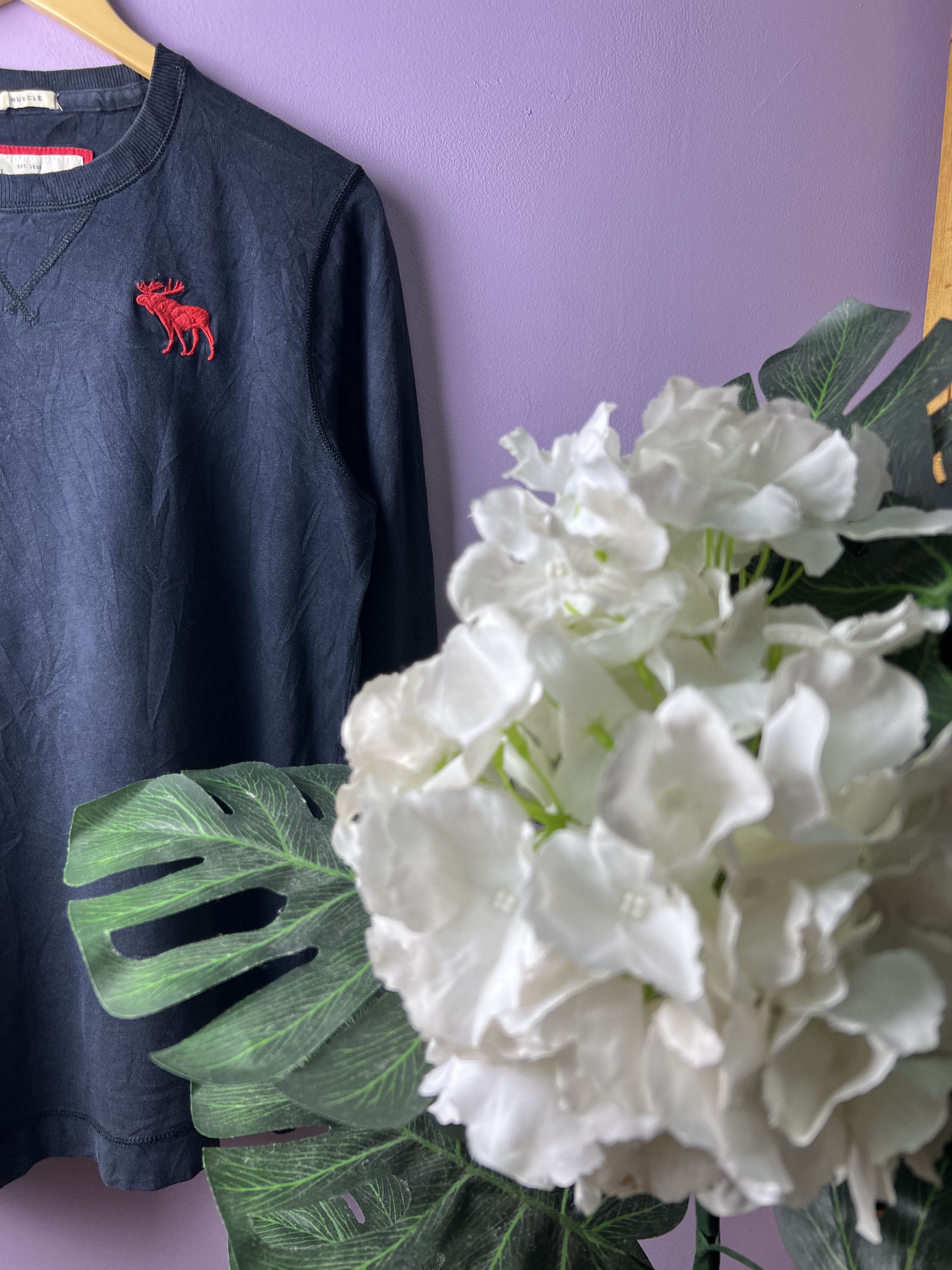 Abercrombie & Fitch 🔥Vintage Abercrombie & Fitch LS Logo Tees Size US M / EU 48-50 / 2 - 5 Thumbnail