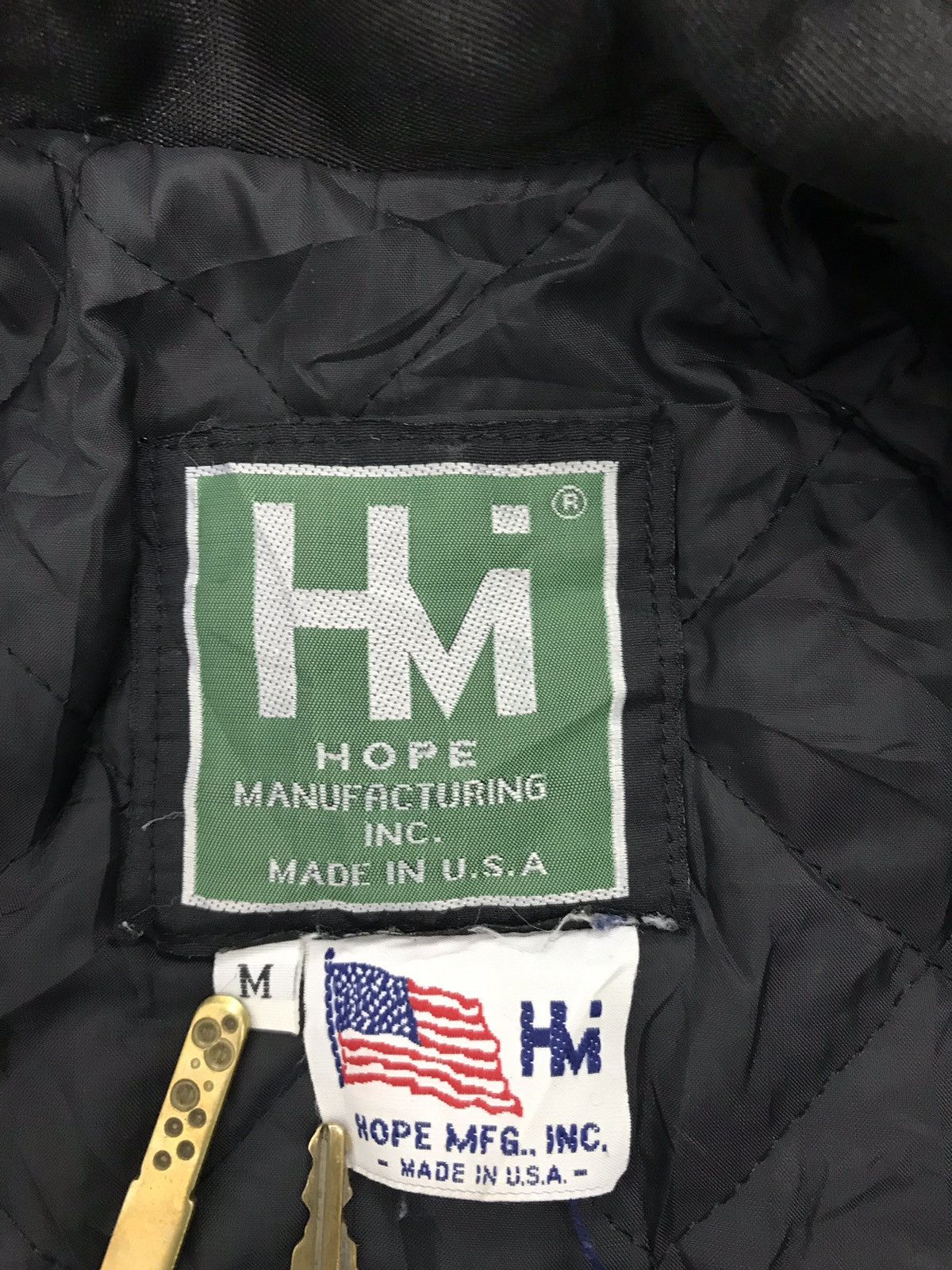 U.S.N USN Jacket Vintage Hope Manufacturing USA Support