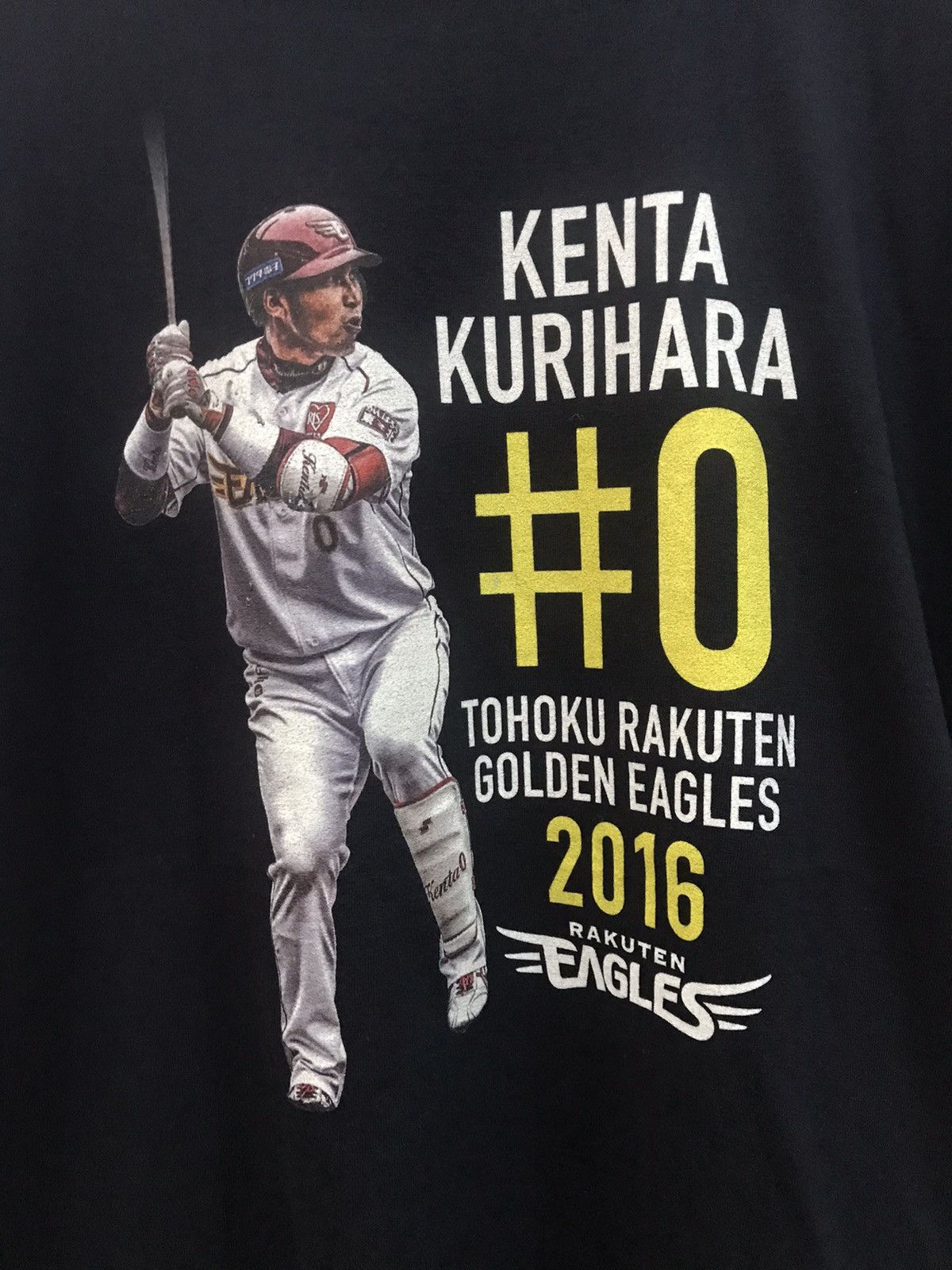 MLB Vintage 2016 Kenta kurihara Black Tee Size US XL / EU 56 / 4 - 2 Thumbnail
