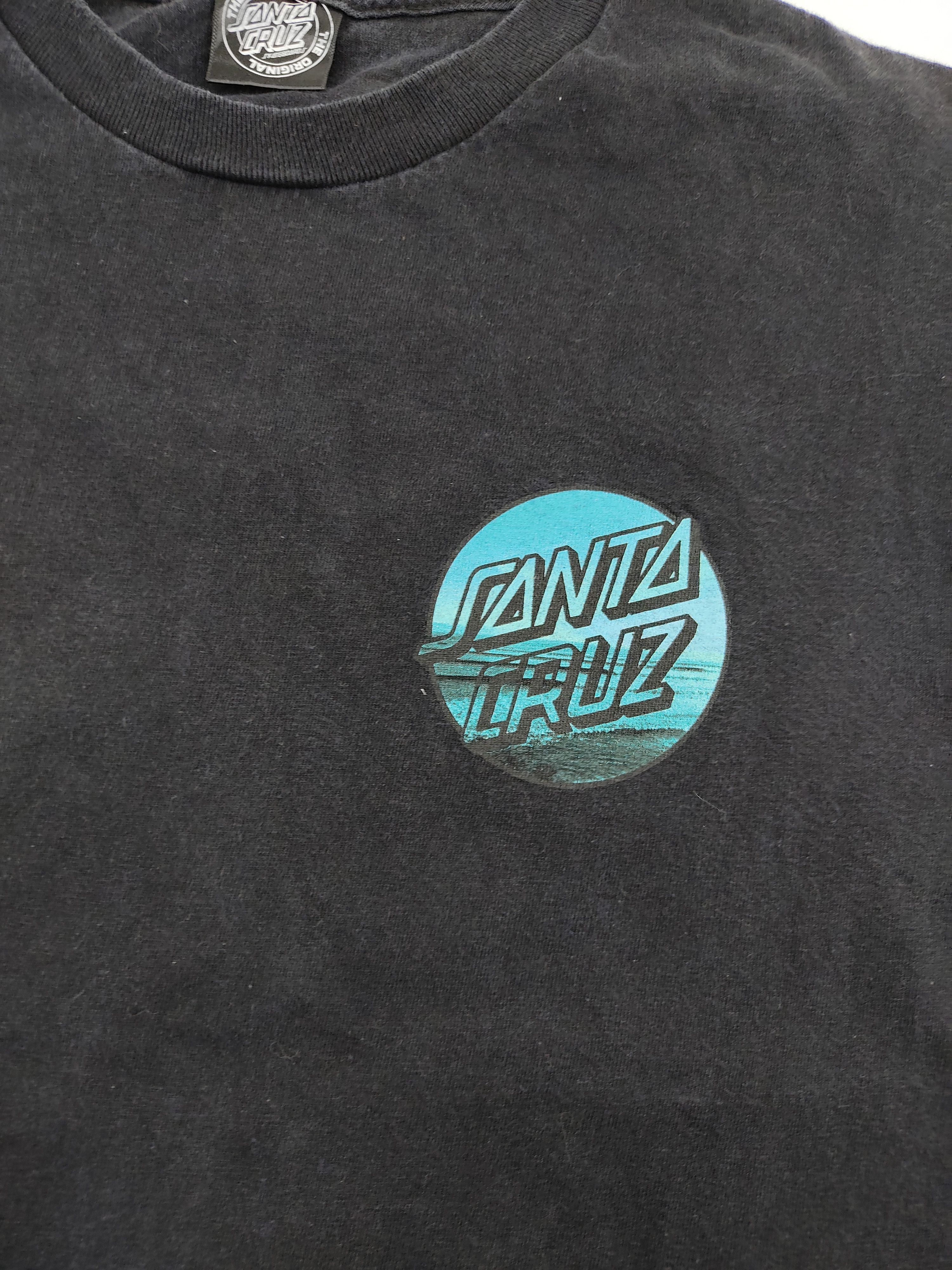Santa Cruz Skateboards Santa Cruz Black Label Skate Tee Big Logo Ocean Unisex Size S / US 4 / IT 40 - 4 Thumbnail