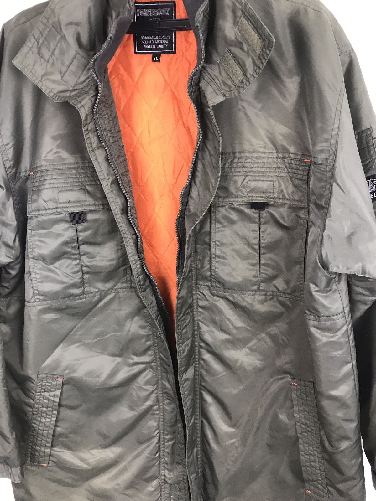 Japanese Brand Forecast Bomber Jacket Military Style Quilted Padded Size US XL / EU 56 / 4 - 7 Thumbnail