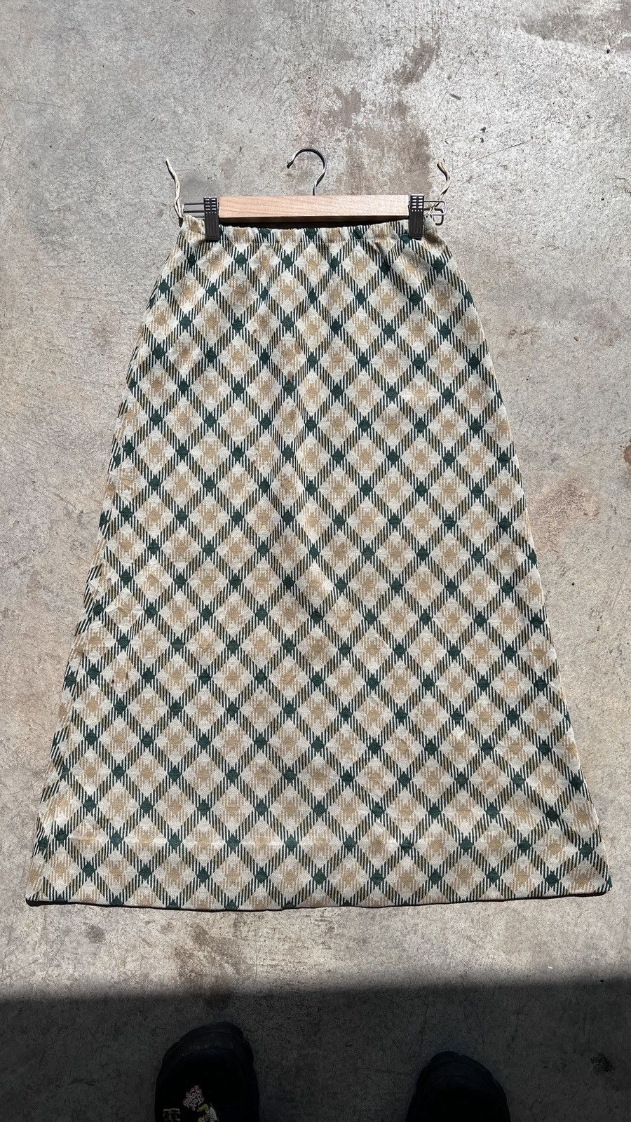 Vintage Vintage 1980's Union Made Plaid Maxi Skirt Size 26" / US 2 / IT 38 - 1 Thumbnail
