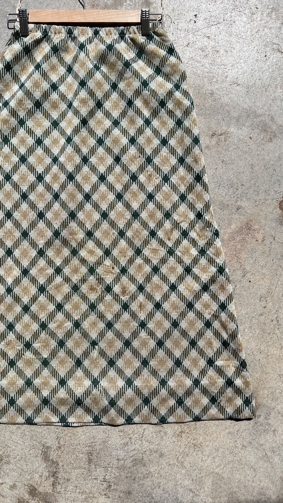 Vintage Vintage 1980's Union Made Plaid Maxi Skirt Size 26" / US 2 / IT 38 - 3 Thumbnail
