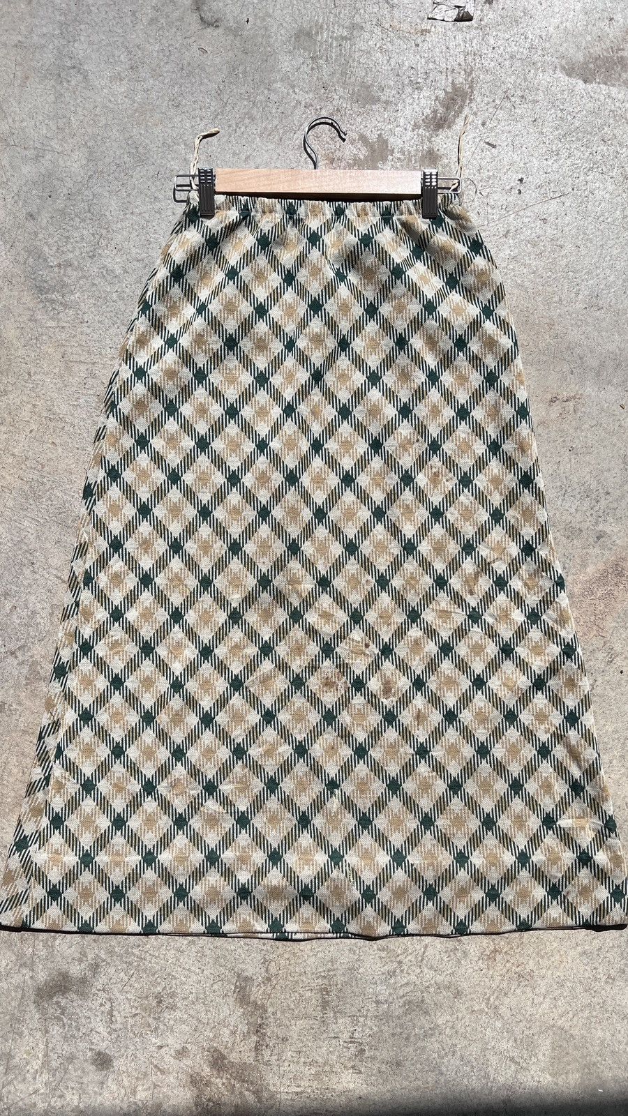Vintage Vintage 1980's Union Made Plaid Maxi Skirt Size 26" / US 2 / IT 38 - 2 Thumbnail