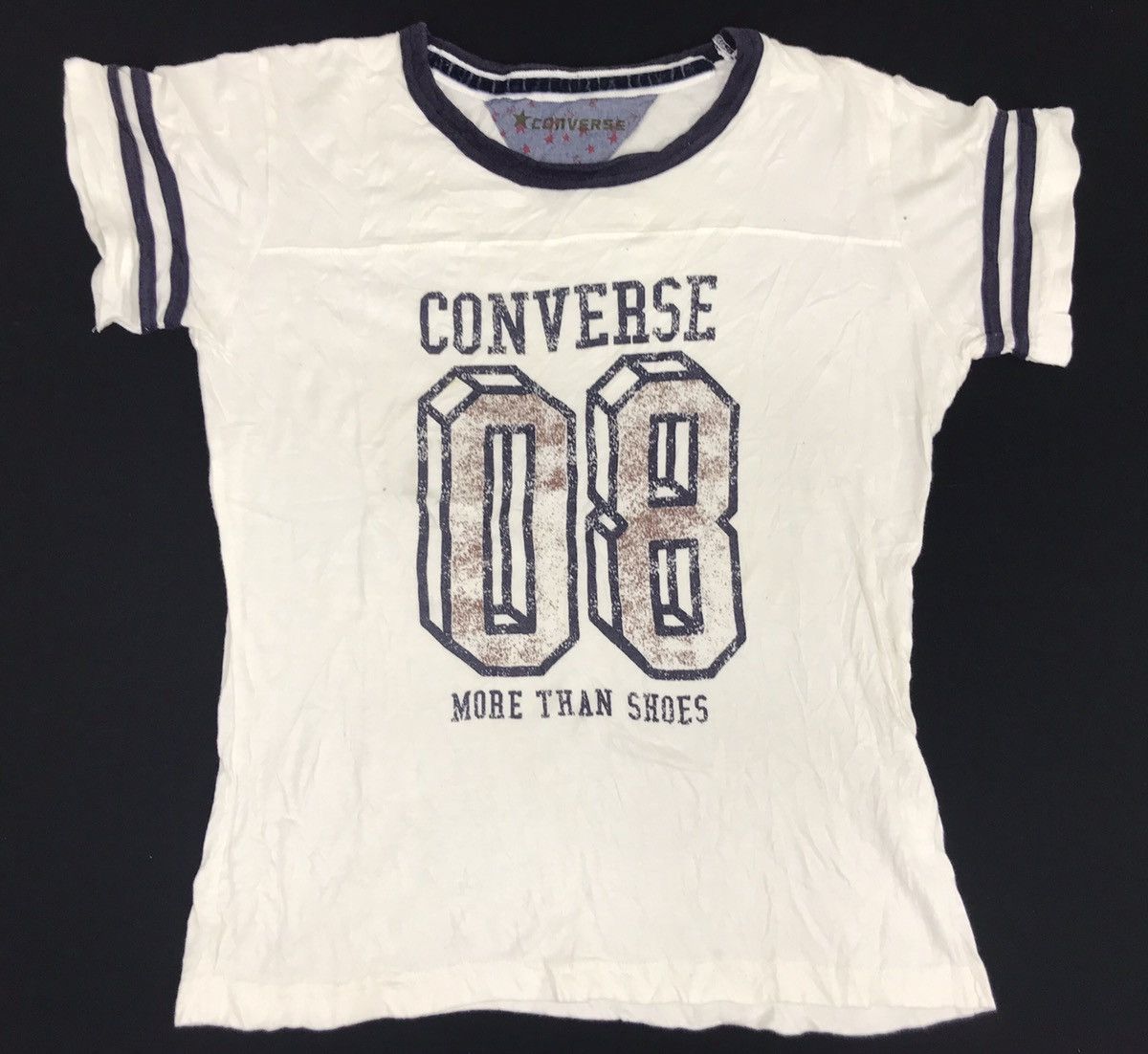 image of Converse 08 Designer Big Printed Spell Out in White, Women's (Size Small)