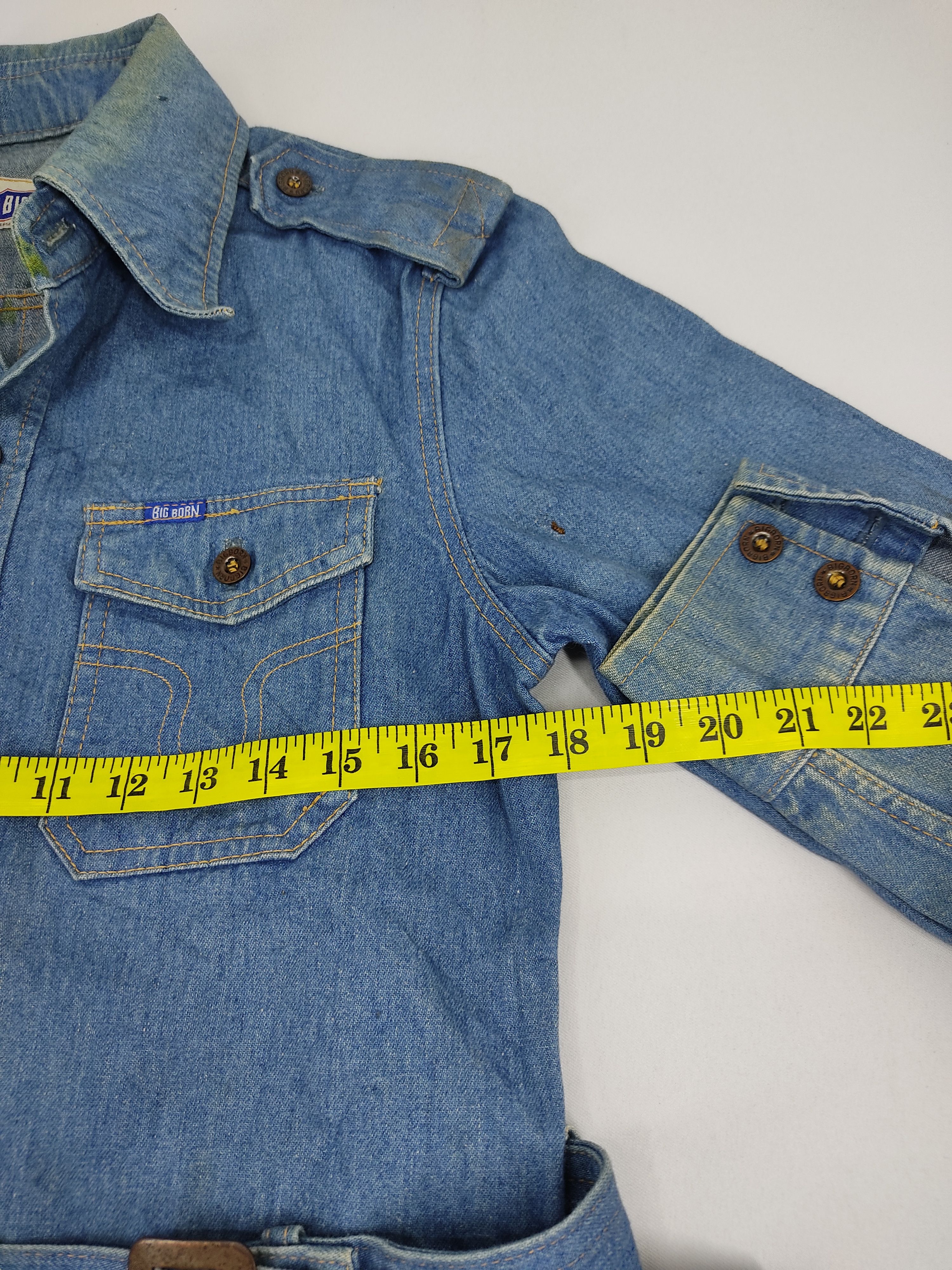 Other Rare Vintage 80s 90s Big Born Parka Denim Jacket Western Size US S / EU 44-46 / 1 - 7 Thumbnail