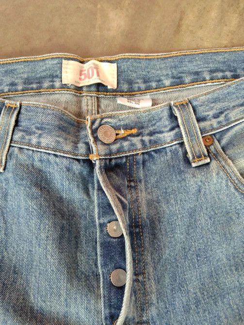 Levi's Vintage Levi's 501 Straight Leg Distressed Jeans 36x32 Size US 36 / EU 52 - 6 Thumbnail