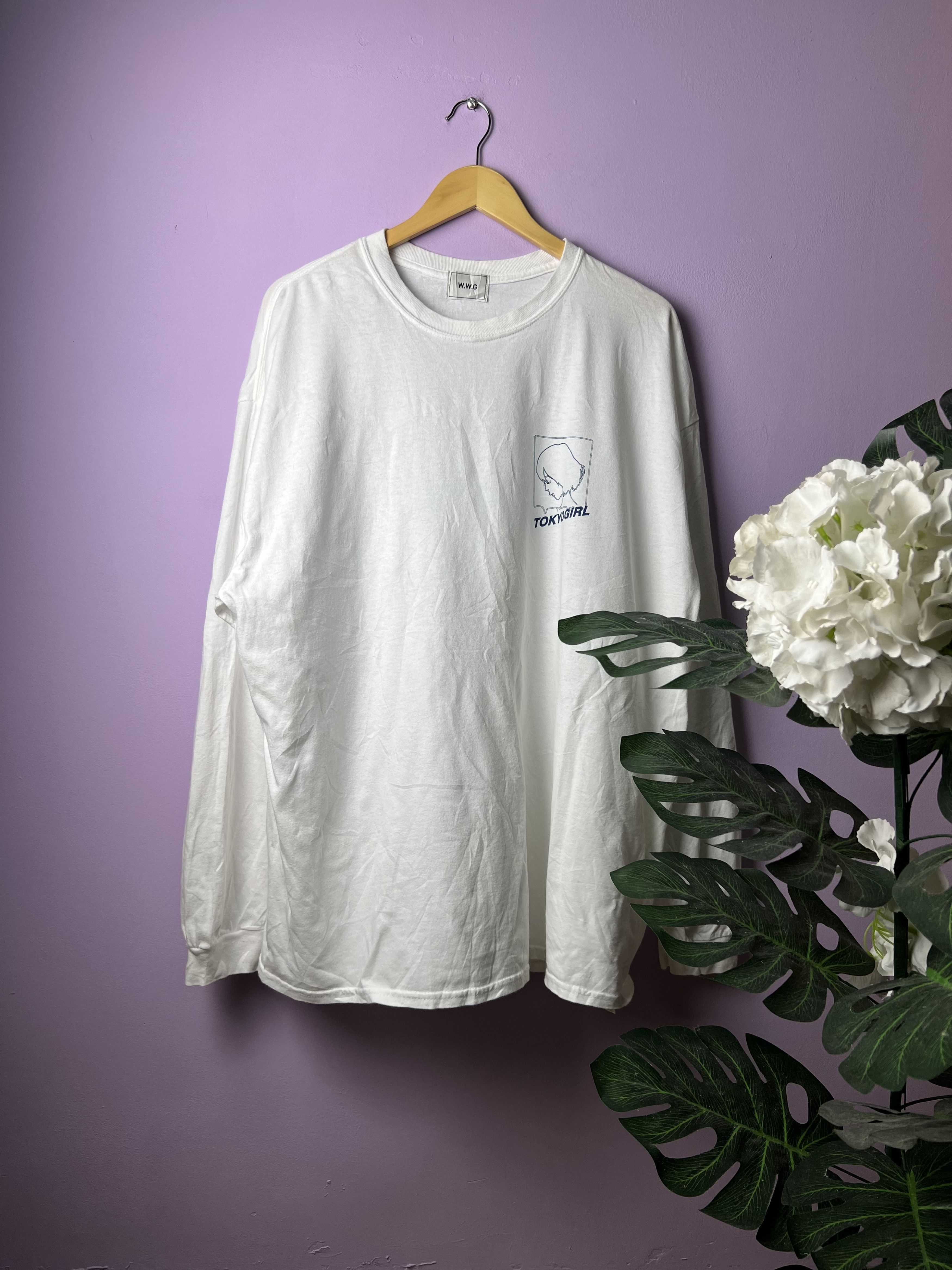 Japanese Brand 🔥WWG Tokyo Girl Long Sleeve Tees Size US XL / EU 56 / 4 - 1 Thumbnail