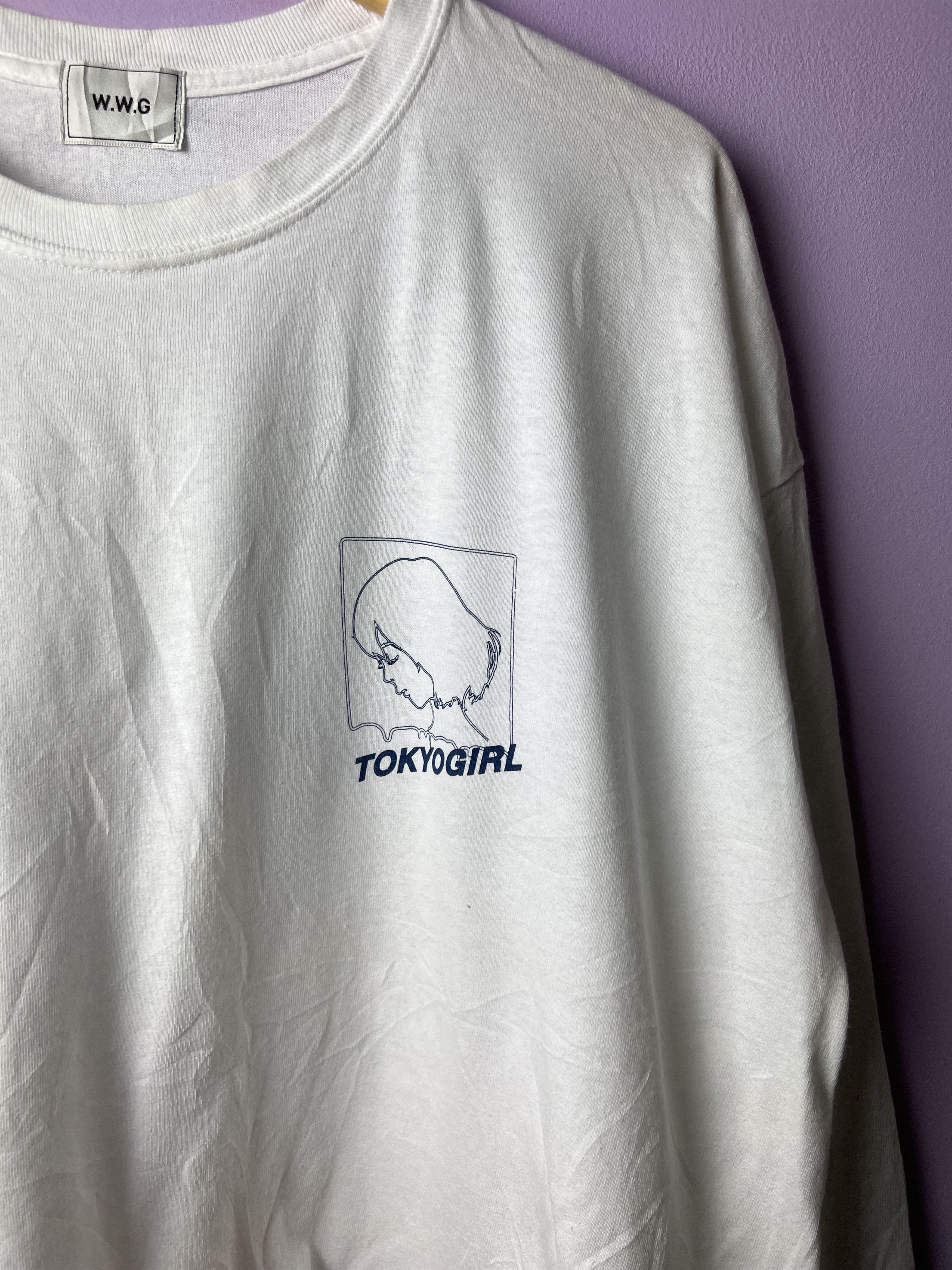 Japanese Brand 🔥WWG Tokyo Girl Long Sleeve Tees Size US XL / EU 56 / 4 - 6 Thumbnail