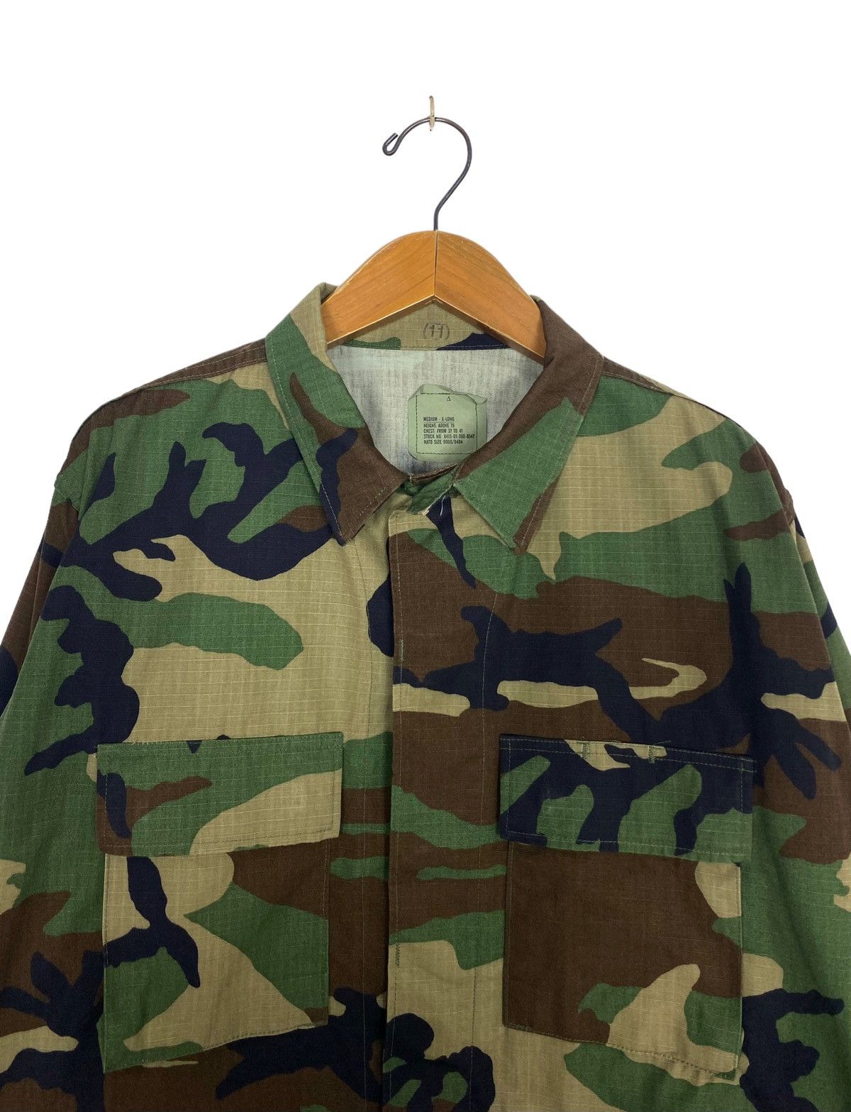 Vintage Rare‼️ Vintage Camouflage Military Cropped Combat Jacket Size US M / EU 48-50 / 2 - 4 Thumbnail