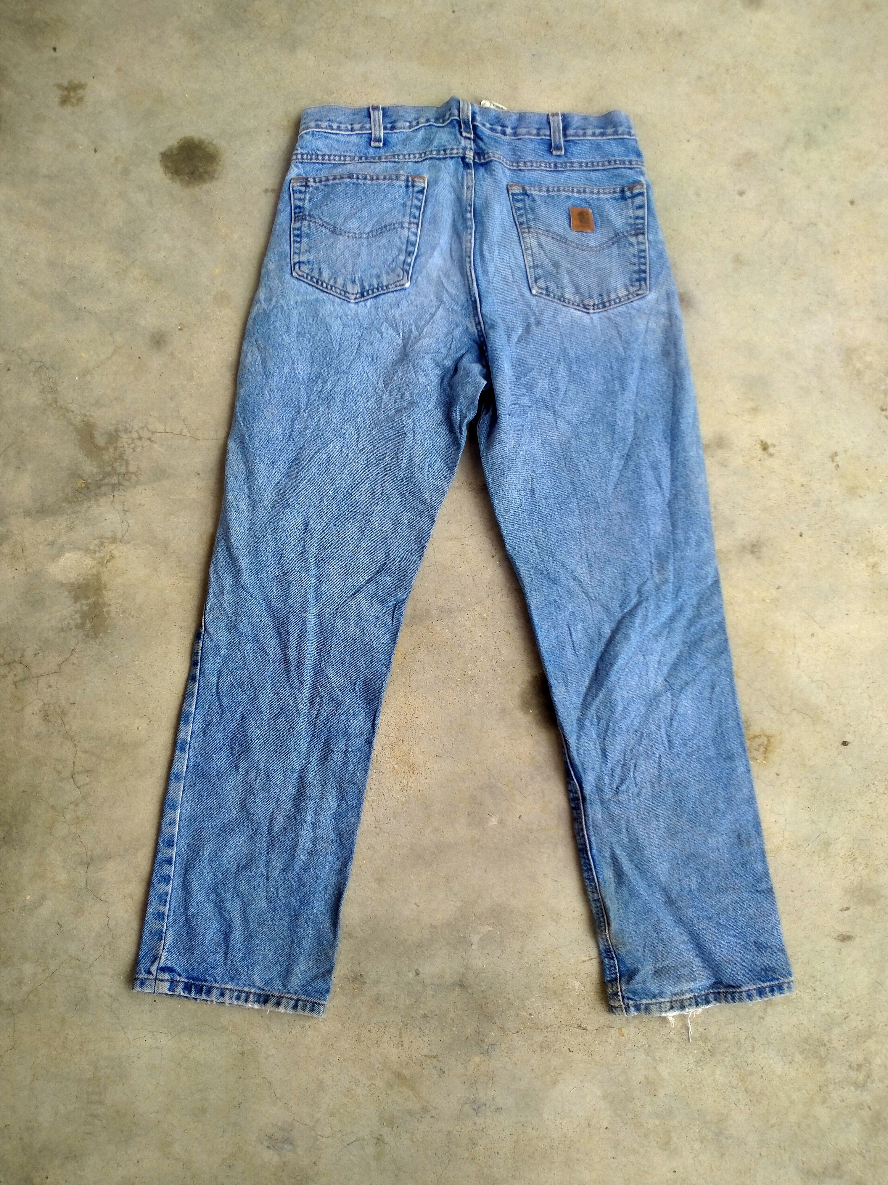 Carhartt × Vintage CARHARTT STRAIGHT CUT DENIM Size US 34 / EU 50 - 11 Thumbnail