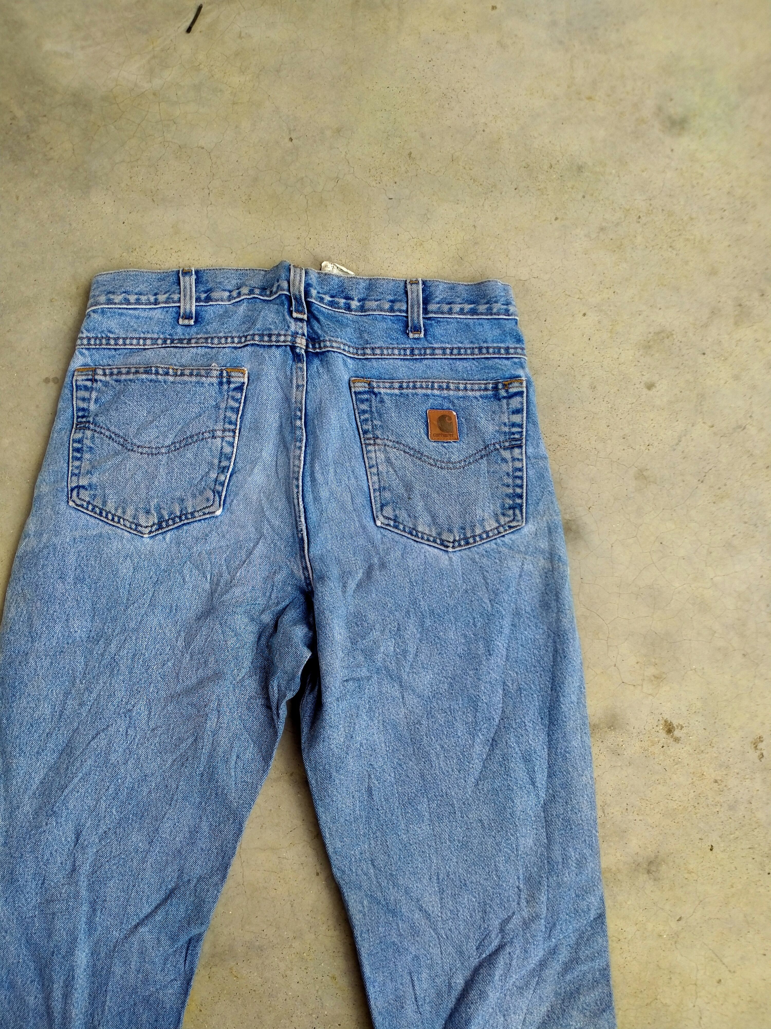 Carhartt × Vintage CARHARTT STRAIGHT CUT DENIM Size US 34 / EU 50 - 10 Thumbnail