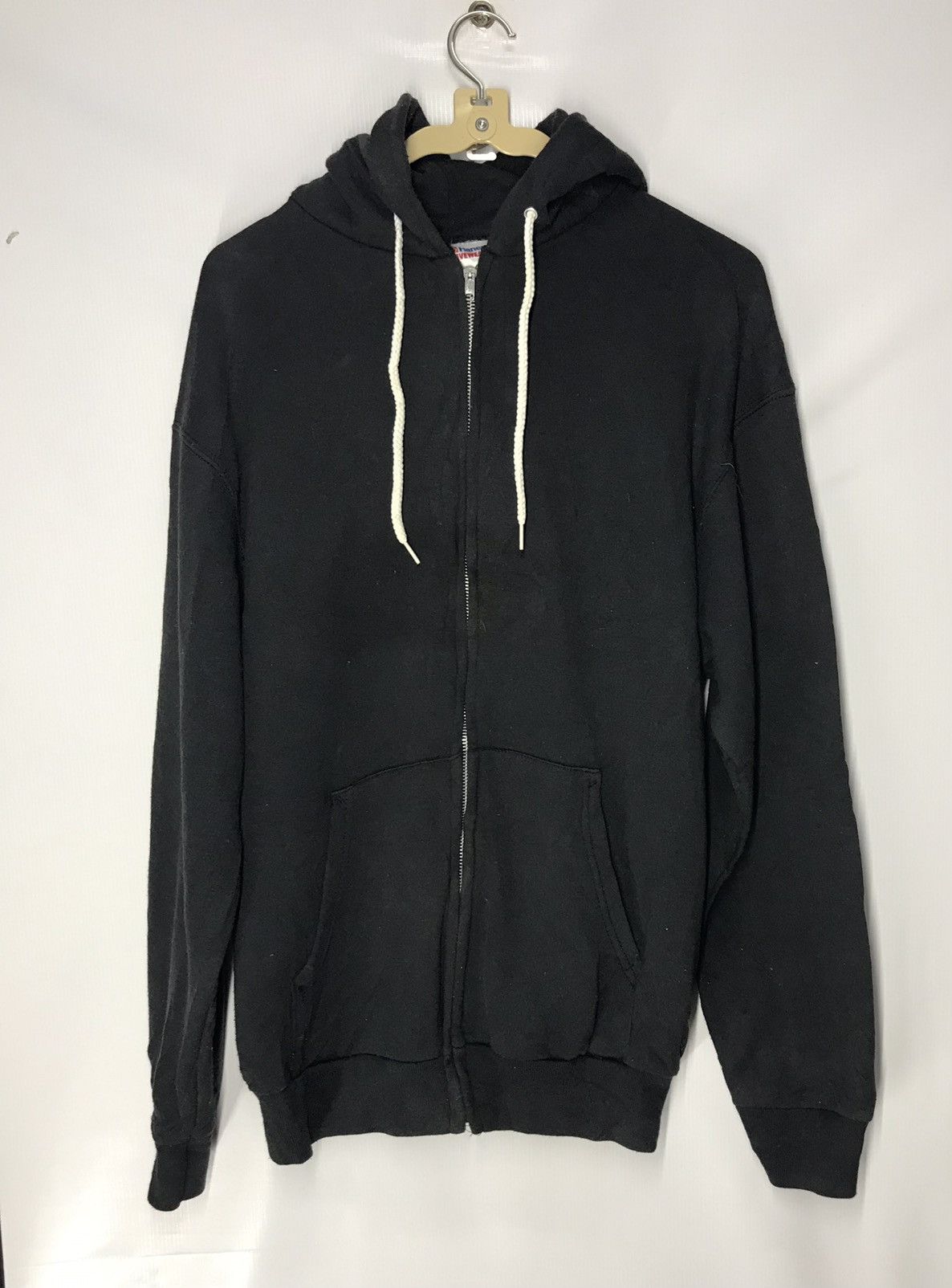 Hanes × Vintage Vintage plain hoodie zipper by hanes Size US L / EU 52-54 / 3 - 5 Thumbnail