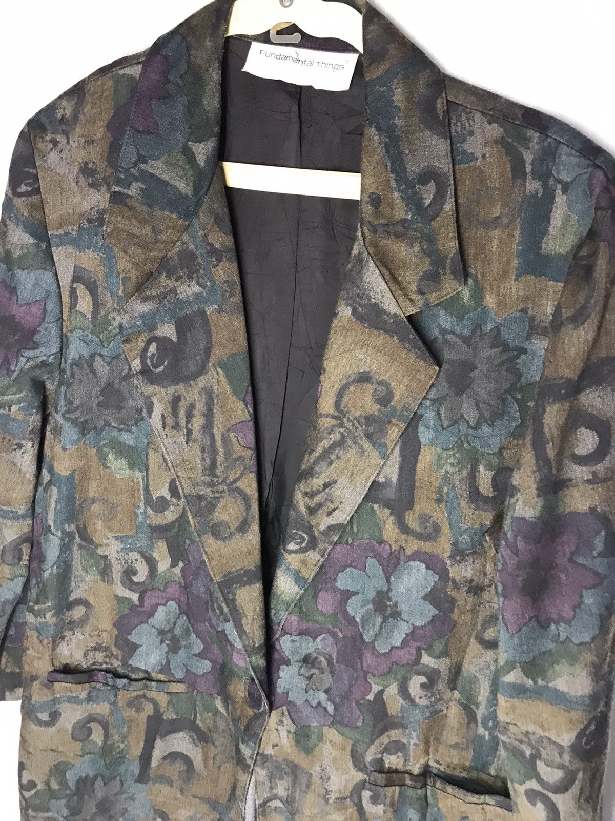 Vintage Vintage fundamental things woman coat blazer usa Size 40L - 3 Thumbnail