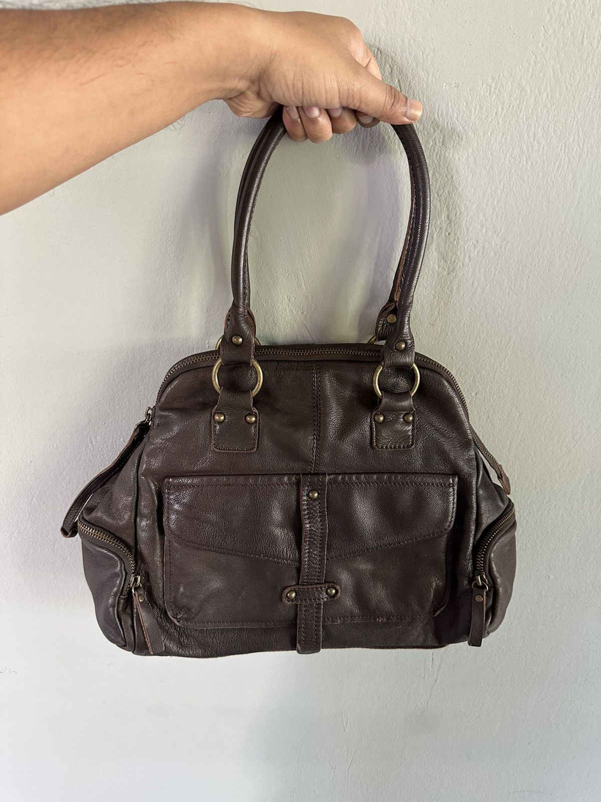 Yohji Yamamoto 90’s Y’saccs by Yohji Yamamoto carry leather bag Size ONE SIZE - 9 Thumbnail
