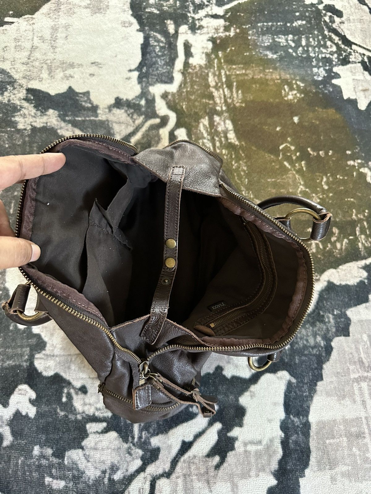 Yohji Yamamoto 90’s Y’saccs by Yohji Yamamoto carry leather bag Size ONE SIZE - 5 Thumbnail