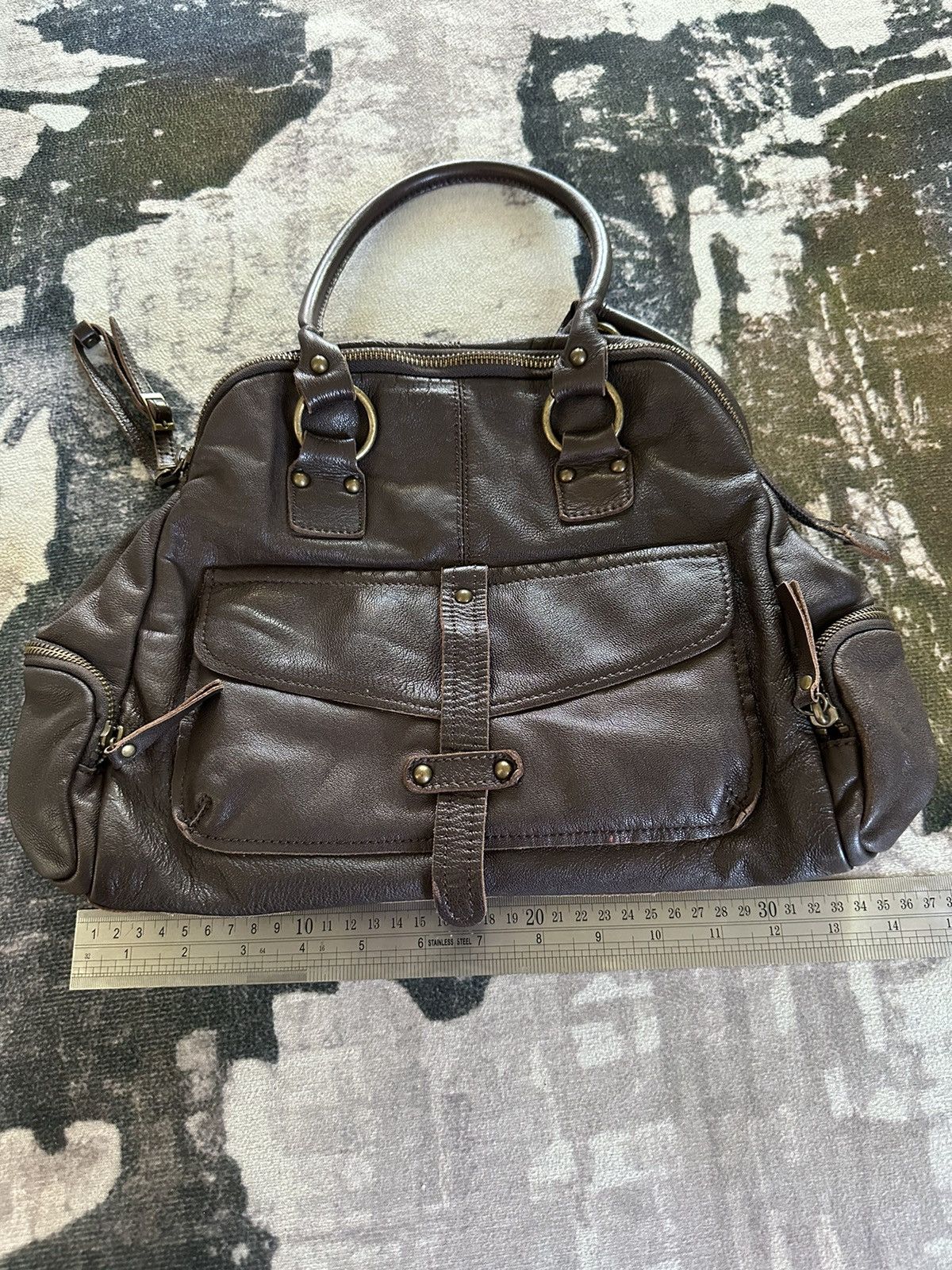 Yohji Yamamoto 90’s Y’saccs by Yohji Yamamoto carry leather bag Size ONE SIZE - 4 Thumbnail