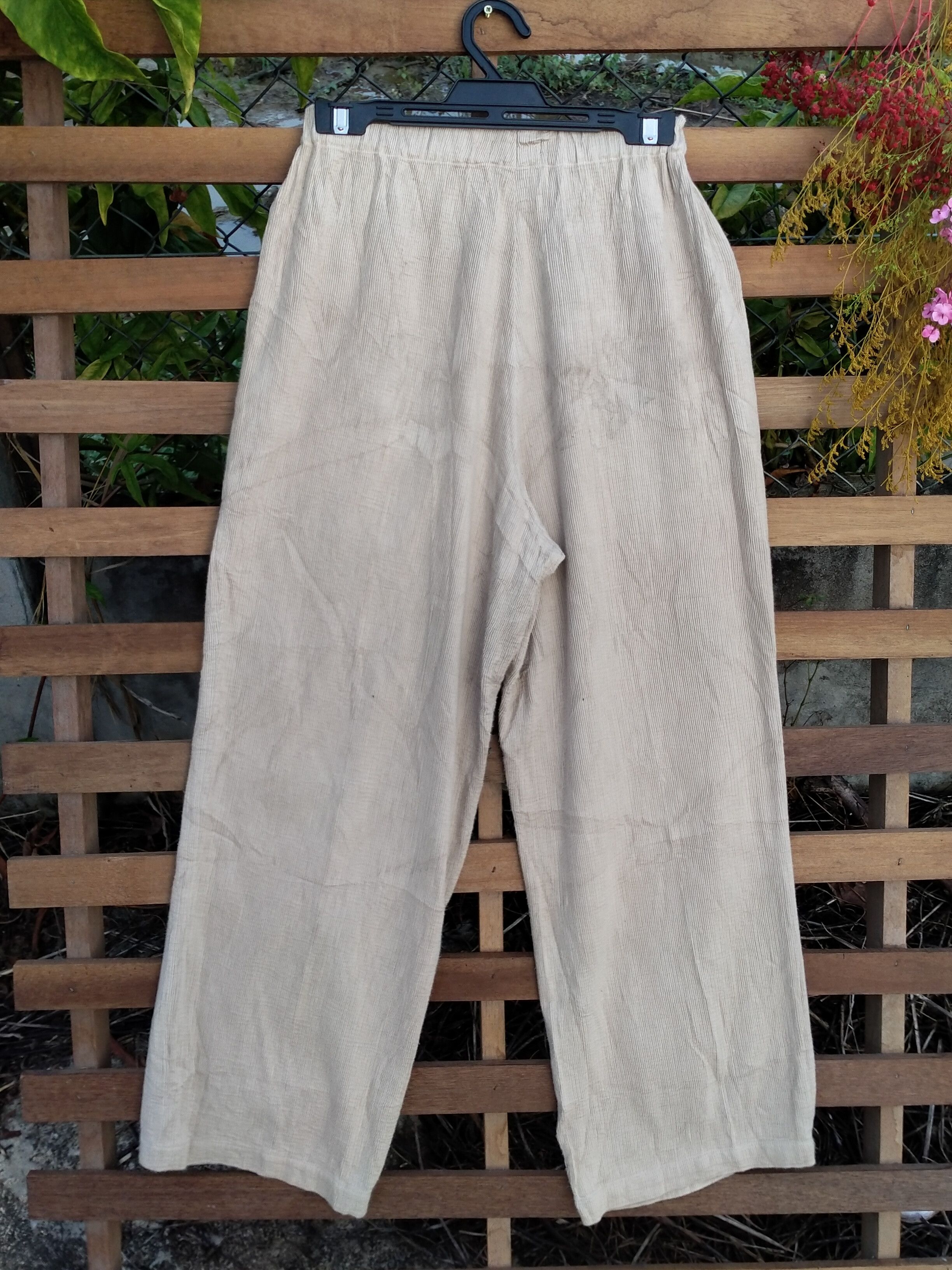 Issey Miyake PLANTATION BY ISSEY MIYAKE PALAZO PANTS Size 24" / US 00 / IT 34 - 6 Thumbnail
