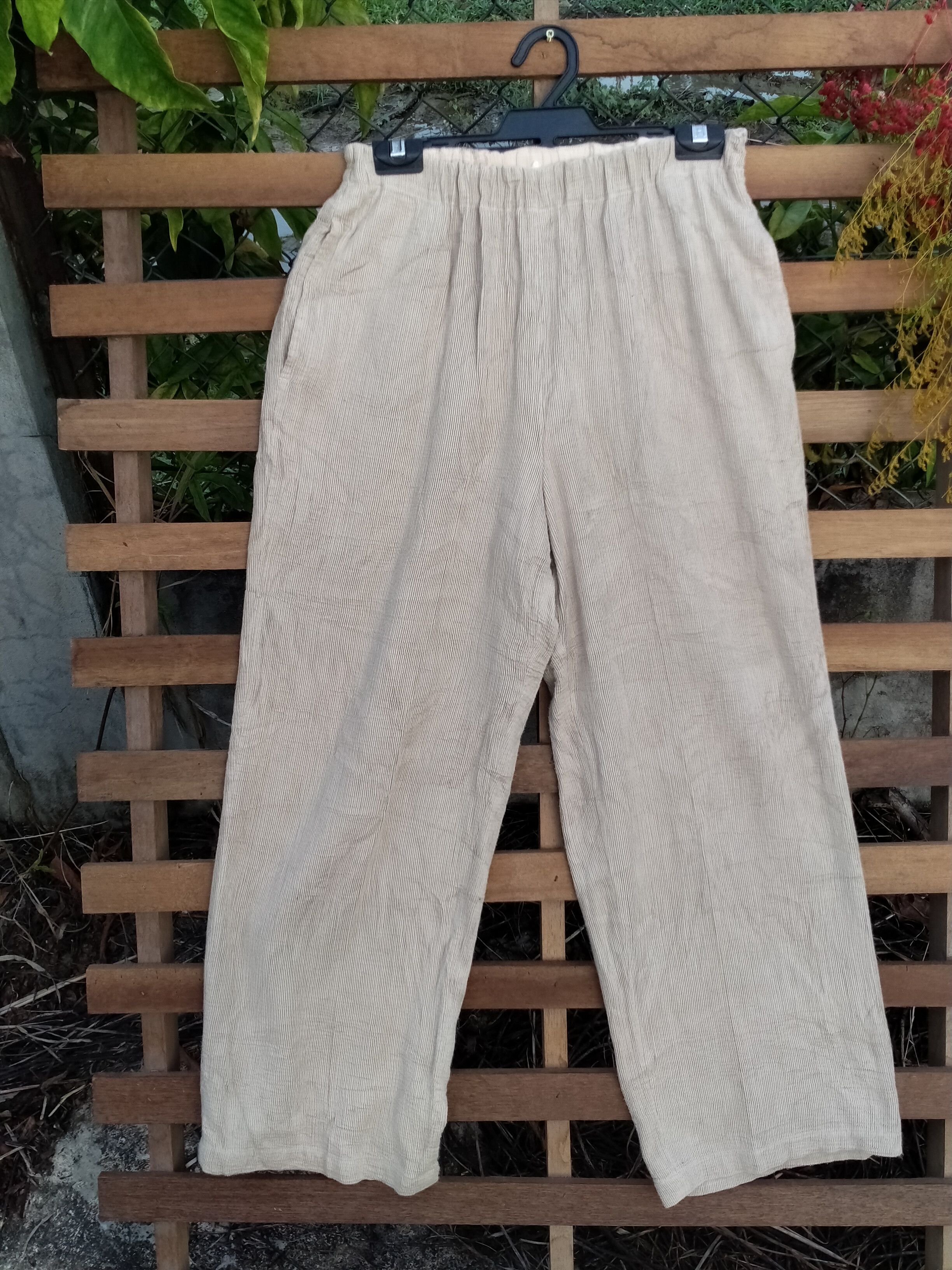 image of Avant Garde x Issey Miyake Plantation By Issey Miyake Palazo Pants in Brown, Women's (Size 24)