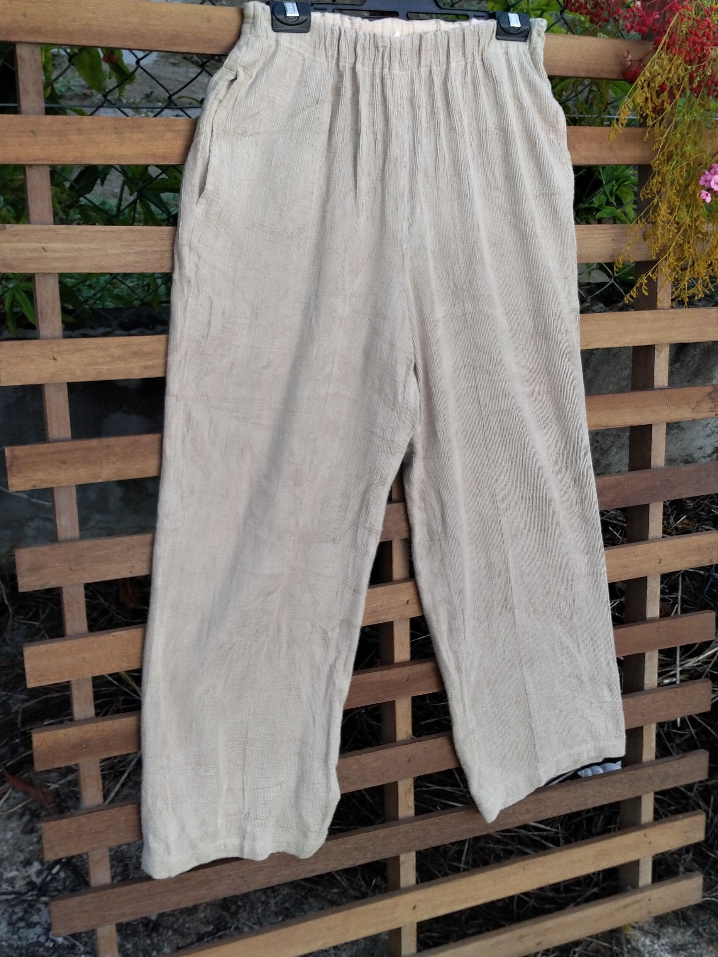 Issey Miyake PLANTATION BY ISSEY MIYAKE PALAZO PANTS Size 24" / US 00 / IT 34 - 2 Thumbnail