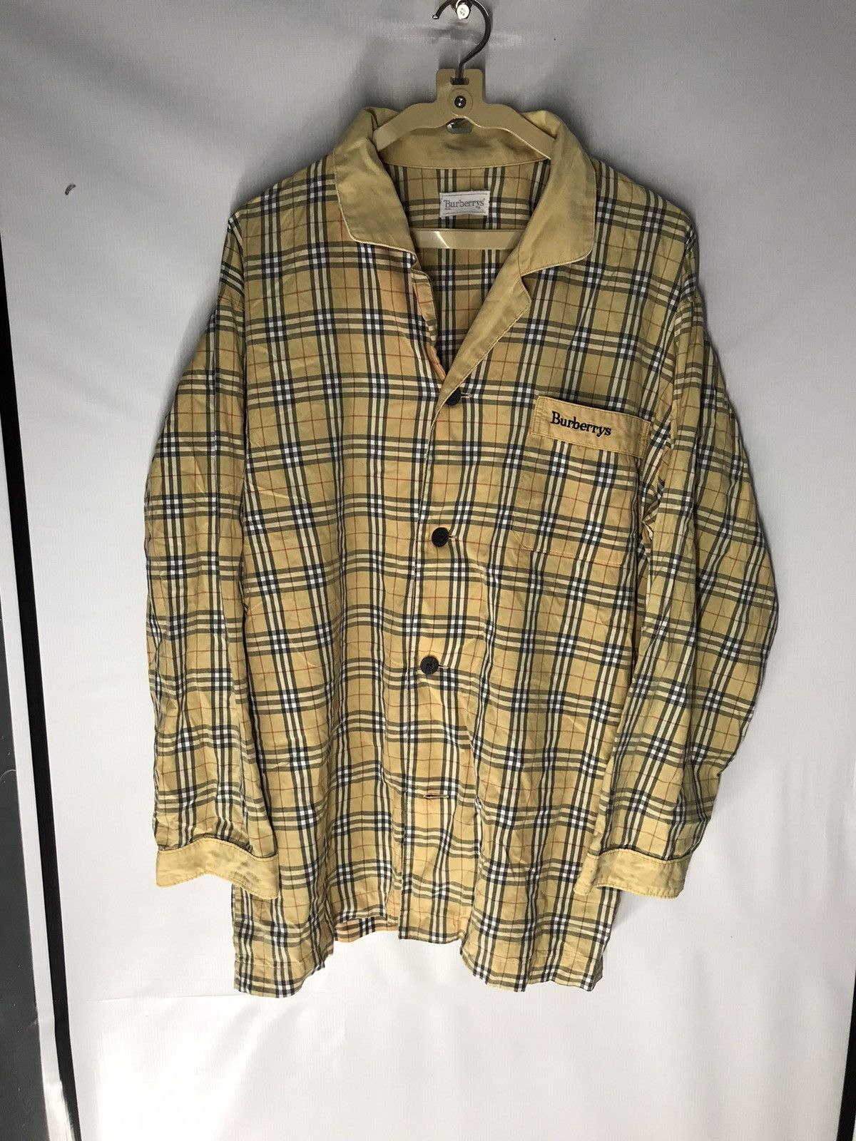 Burberry × Vintage Vintage Burberry nova check pyjamas shirt Size US L / EU 52-54 / 3 - 7 Thumbnail