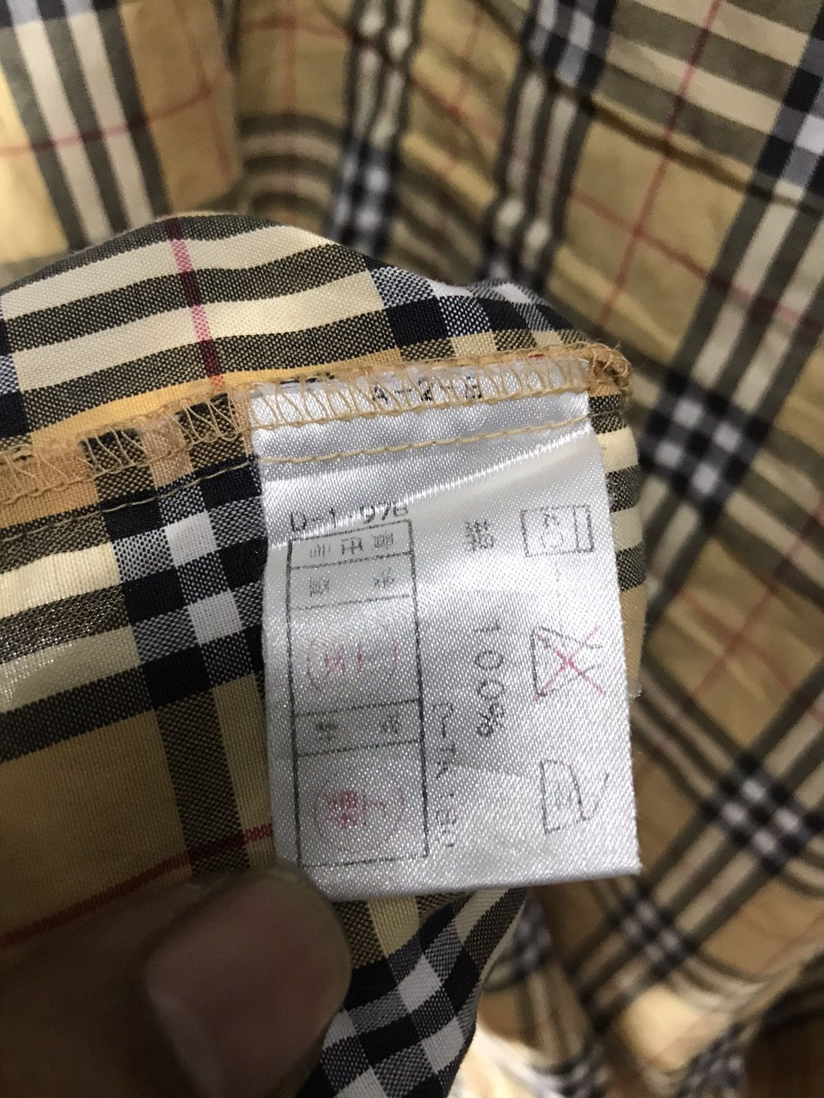 Burberry × Vintage Vintage Burberry nova check pyjamas shirt Size US L / EU 52-54 / 3 - 6 Thumbnail