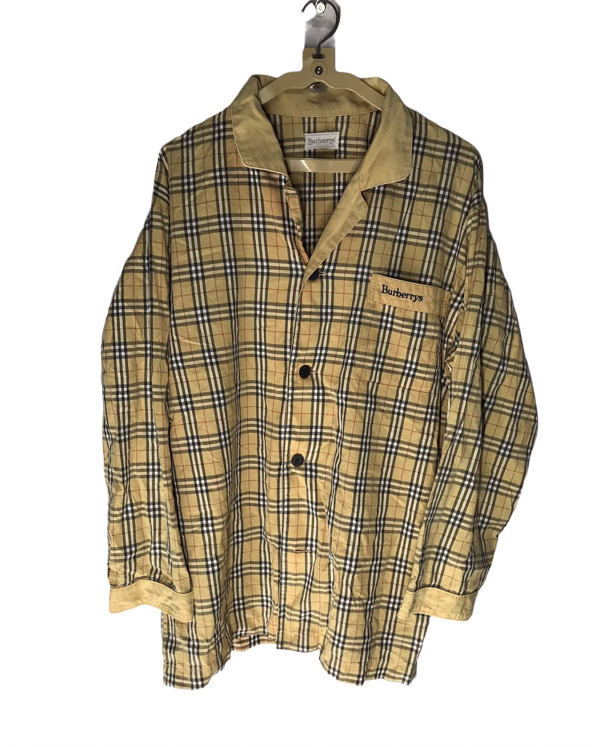 Vintage Burberry nova check pyjamas shirt