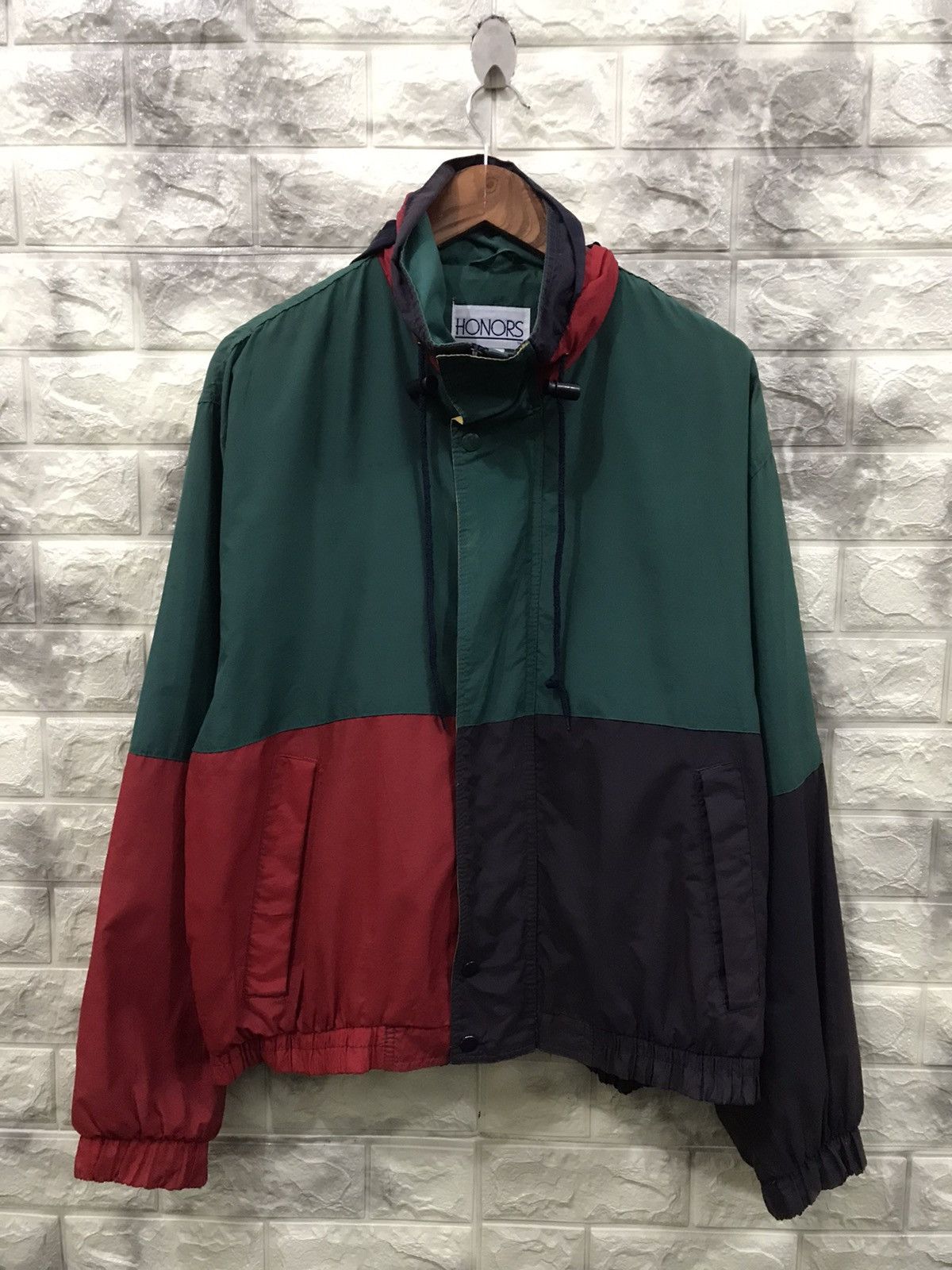 Vintage Vintage Honors Windbreaker Jacket Size US L / EU 52-54 / 3 - 1 Thumbnail