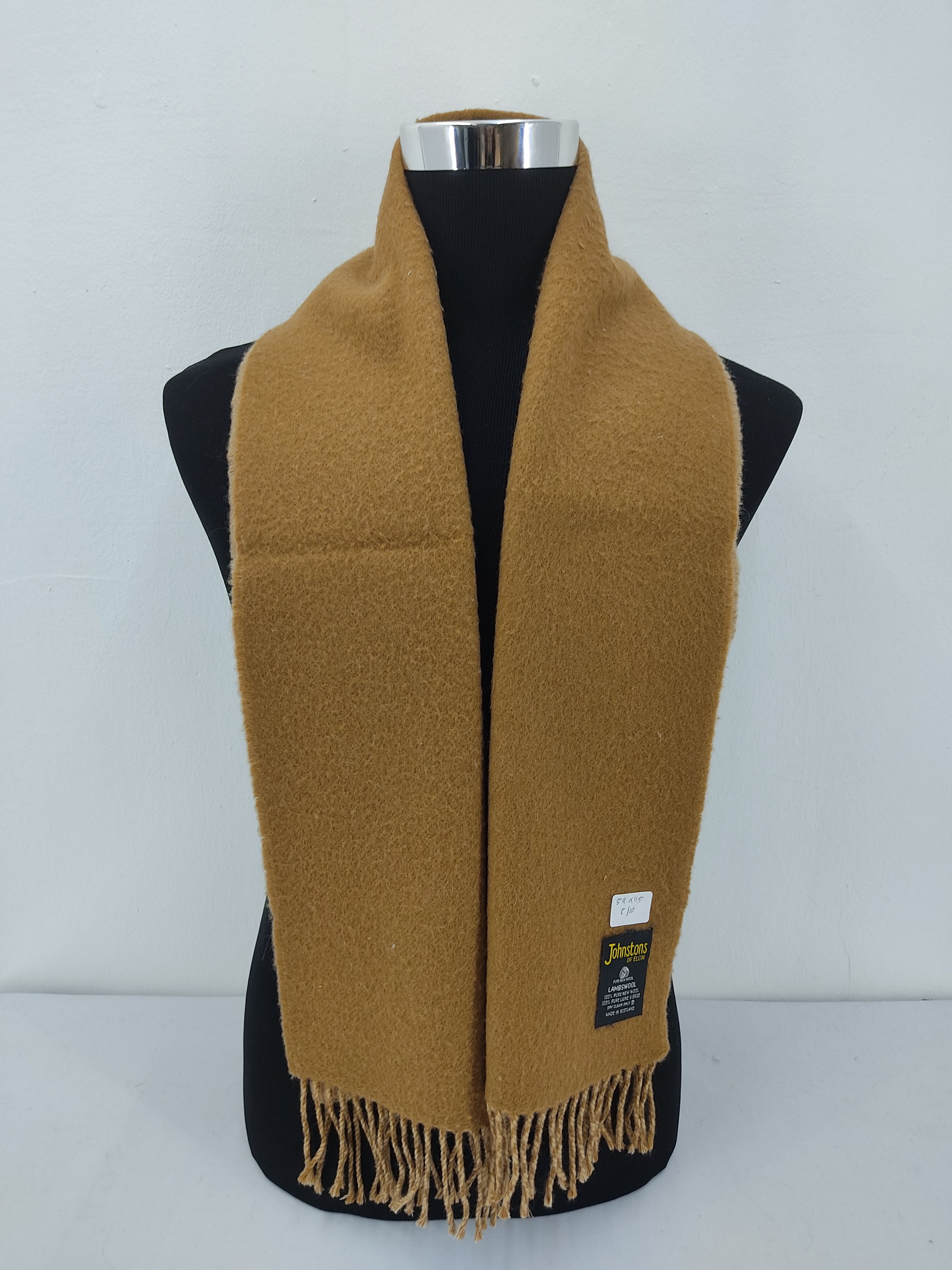 Johnstons Of Elgin Vintage Johnstons Of Elgin Scarf / Muffler / Neckwear Size ONE SIZE - 1 Thumbnail