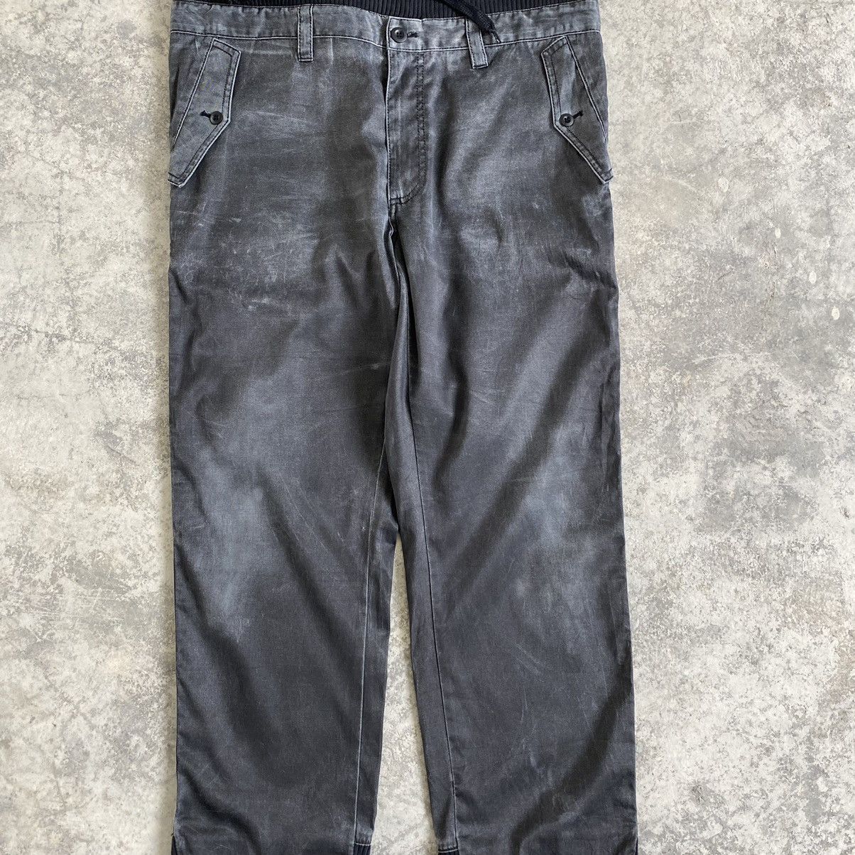 image of Archive Final Home Issey Miyake Elastic Waist Easy Pants in Black, Men's (Size 38)