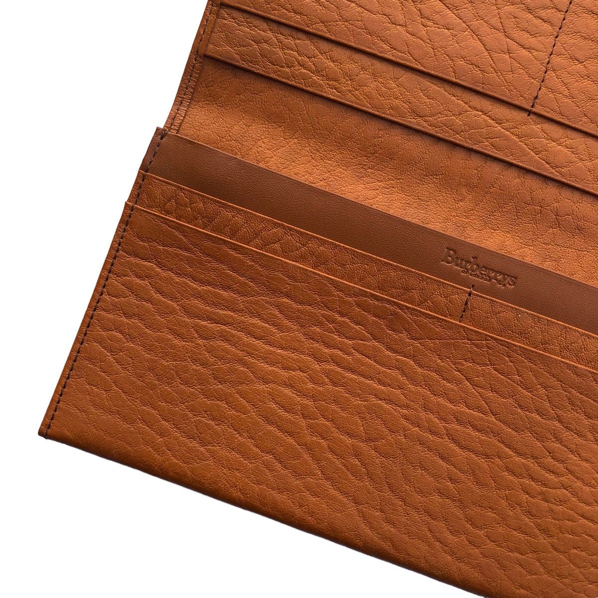 Burberry Authentic Vintage Burberrys Long Wallet Brown With Leather Size ONE SIZE - 4 Thumbnail