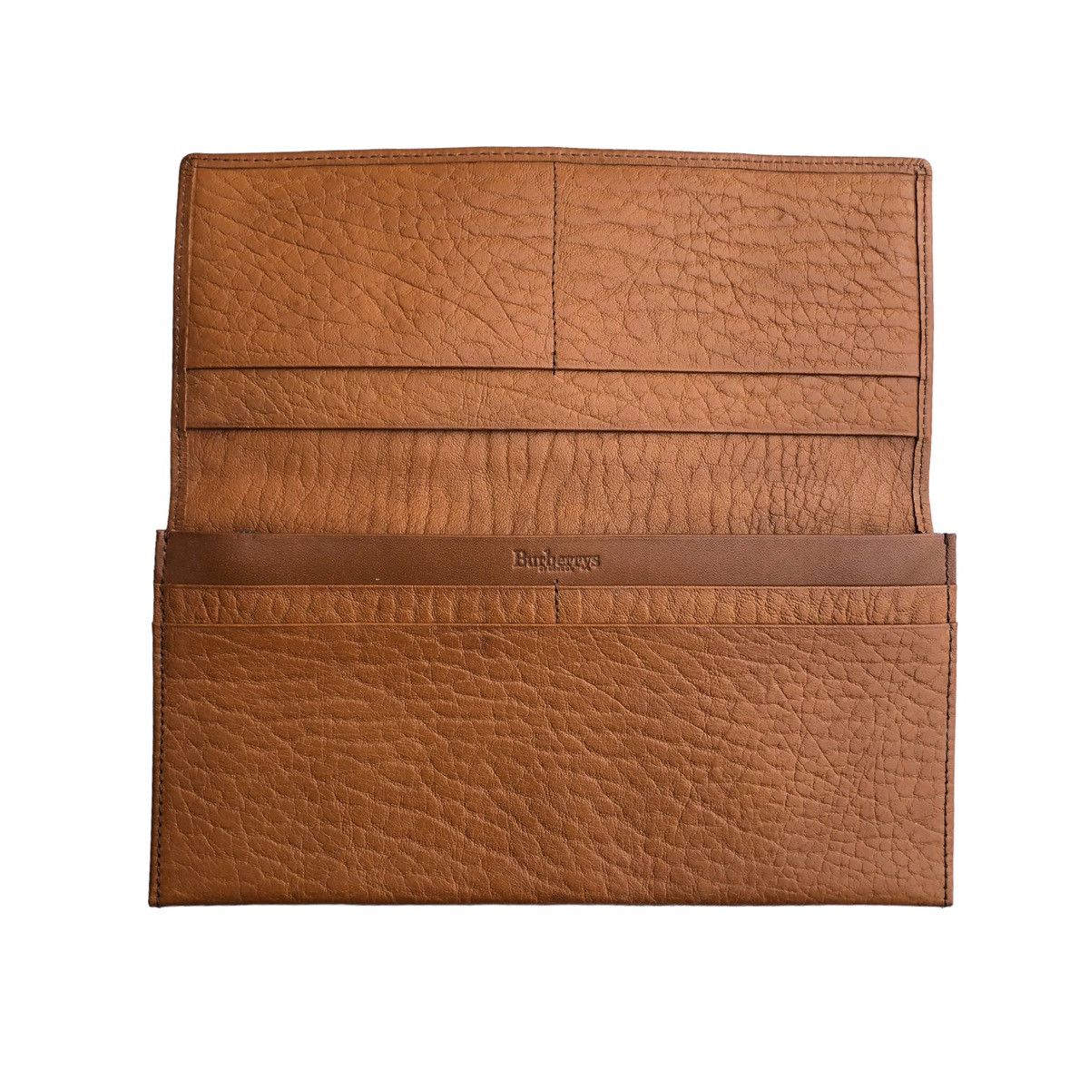 Burberry Authentic Vintage Burberrys Long Wallet Brown With Leather Size ONE SIZE - 9 Thumbnail