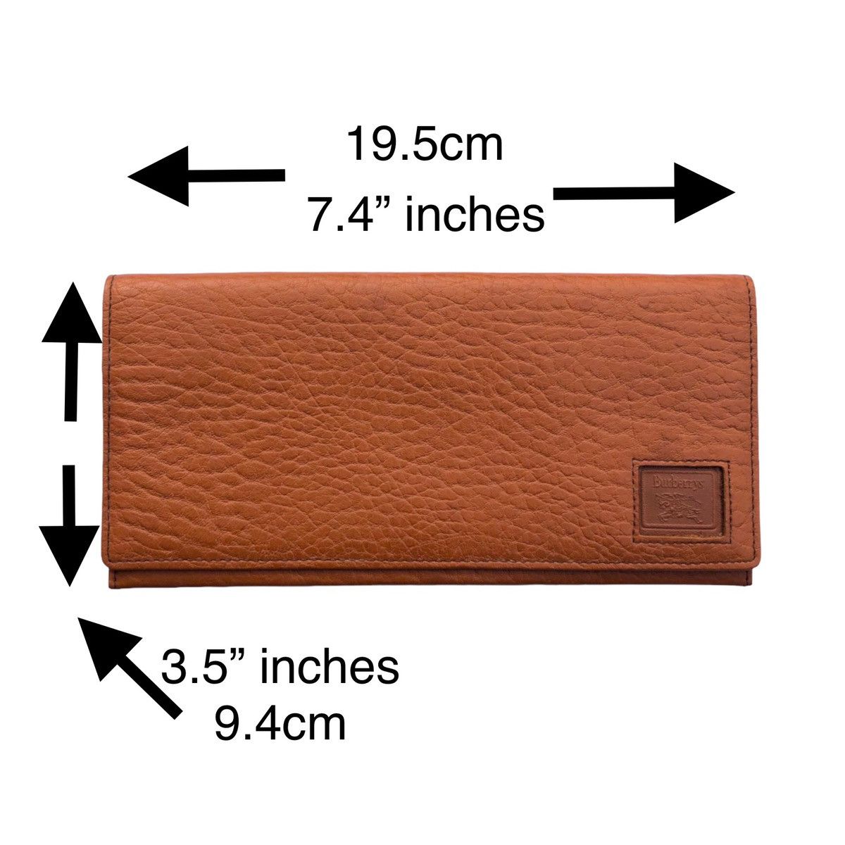 Burberry Authentic Vintage Burberrys Long Wallet Brown With Leather Size ONE SIZE - 2 Thumbnail