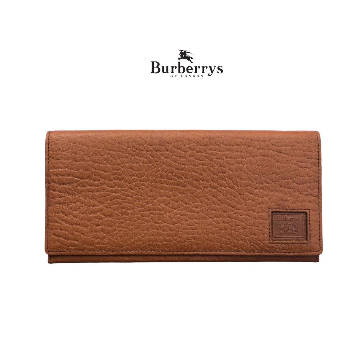 Burberry Authentic Vintage Burberrys Long Wallet Brown With Leather Size ONE SIZE - 1 Thumbnail