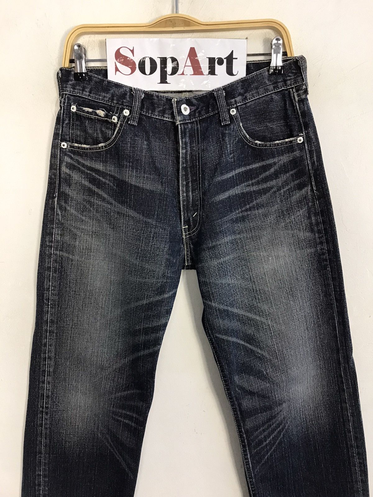 Japanese Brand Vintage Levi’s Lot 503 Light Wash Denim Jeans Style Size US 31 - 3 Thumbnail