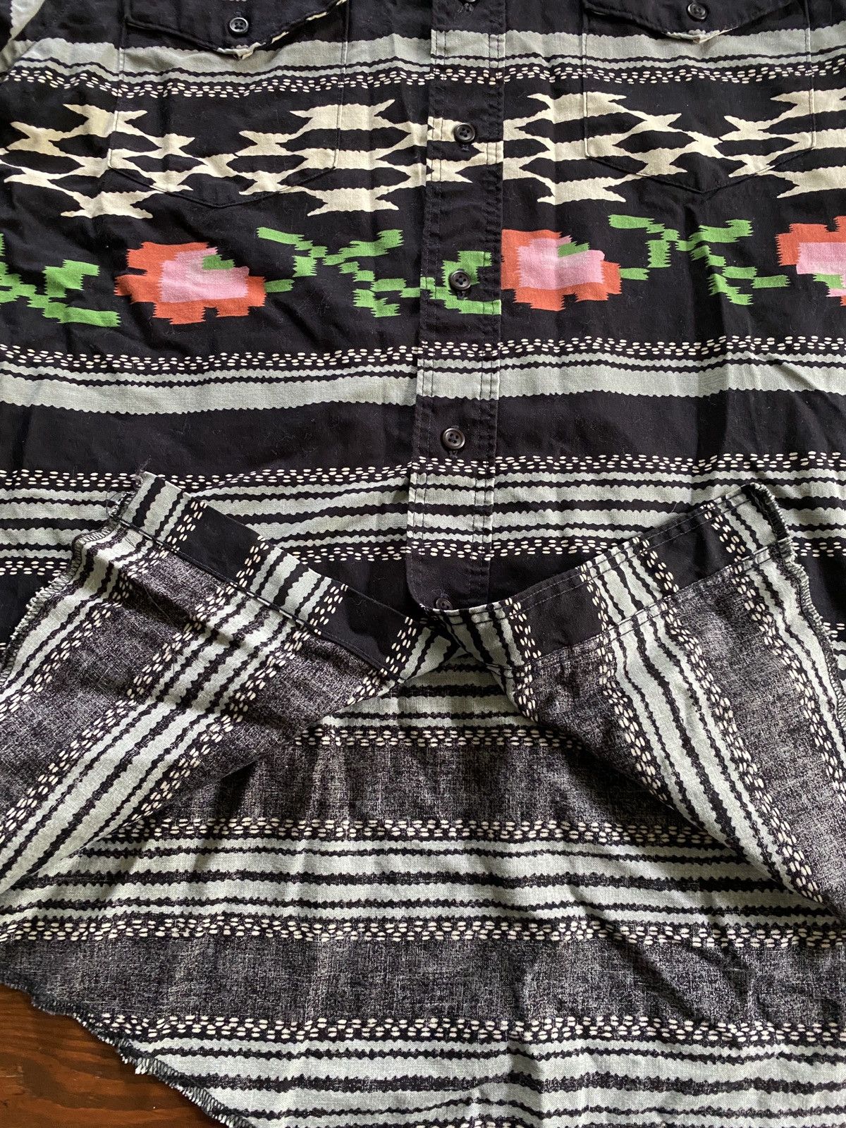 Wrangler Vintage 80s Wrangler Cowboy Cut Western Button Up Size US M / EU 48-50 / 2 - 5 Thumbnail