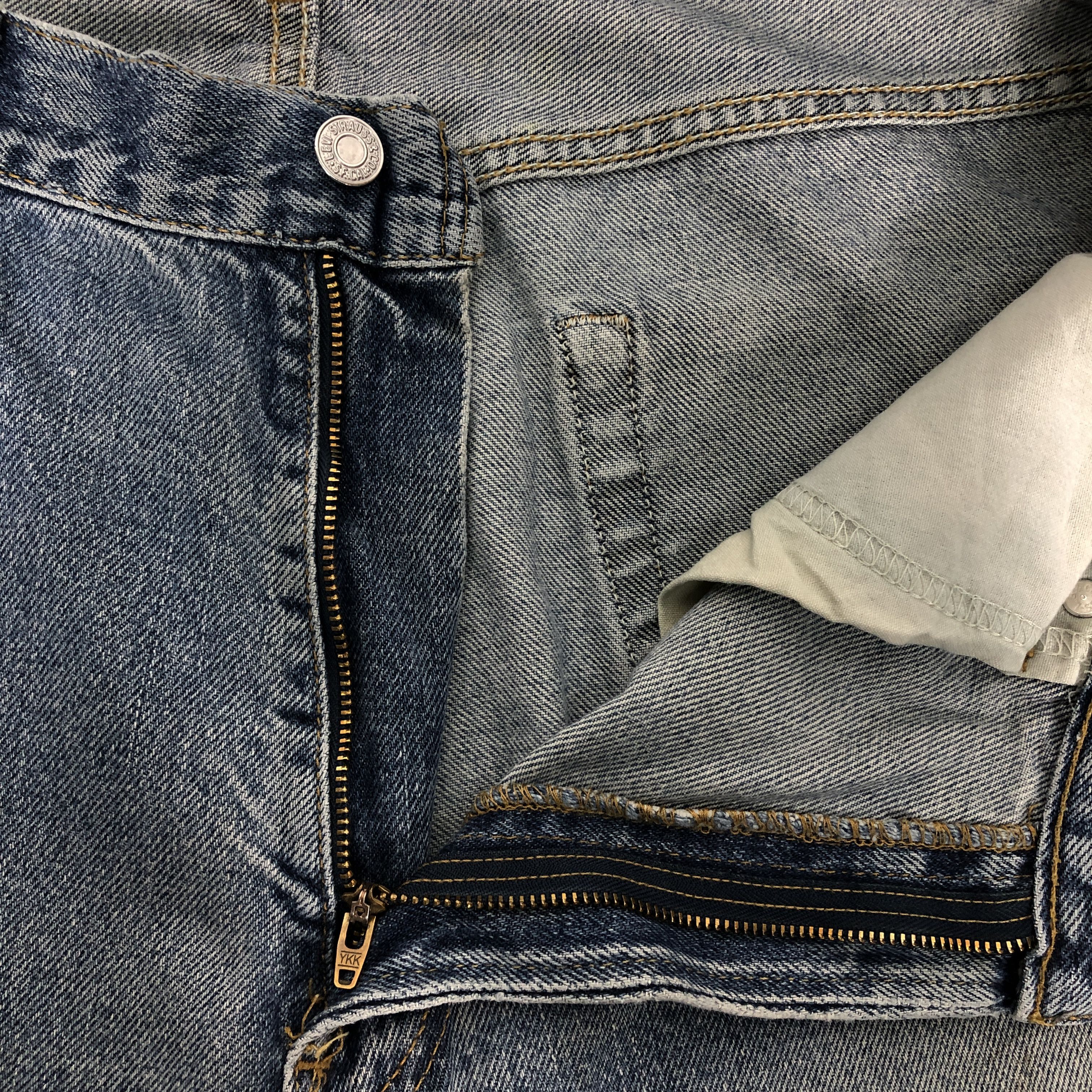 Levi's Vintage Y2k Levi's 550 Distress Relaxed Fit Denim Jean Size US 36 / EU 52 - 10 Thumbnail