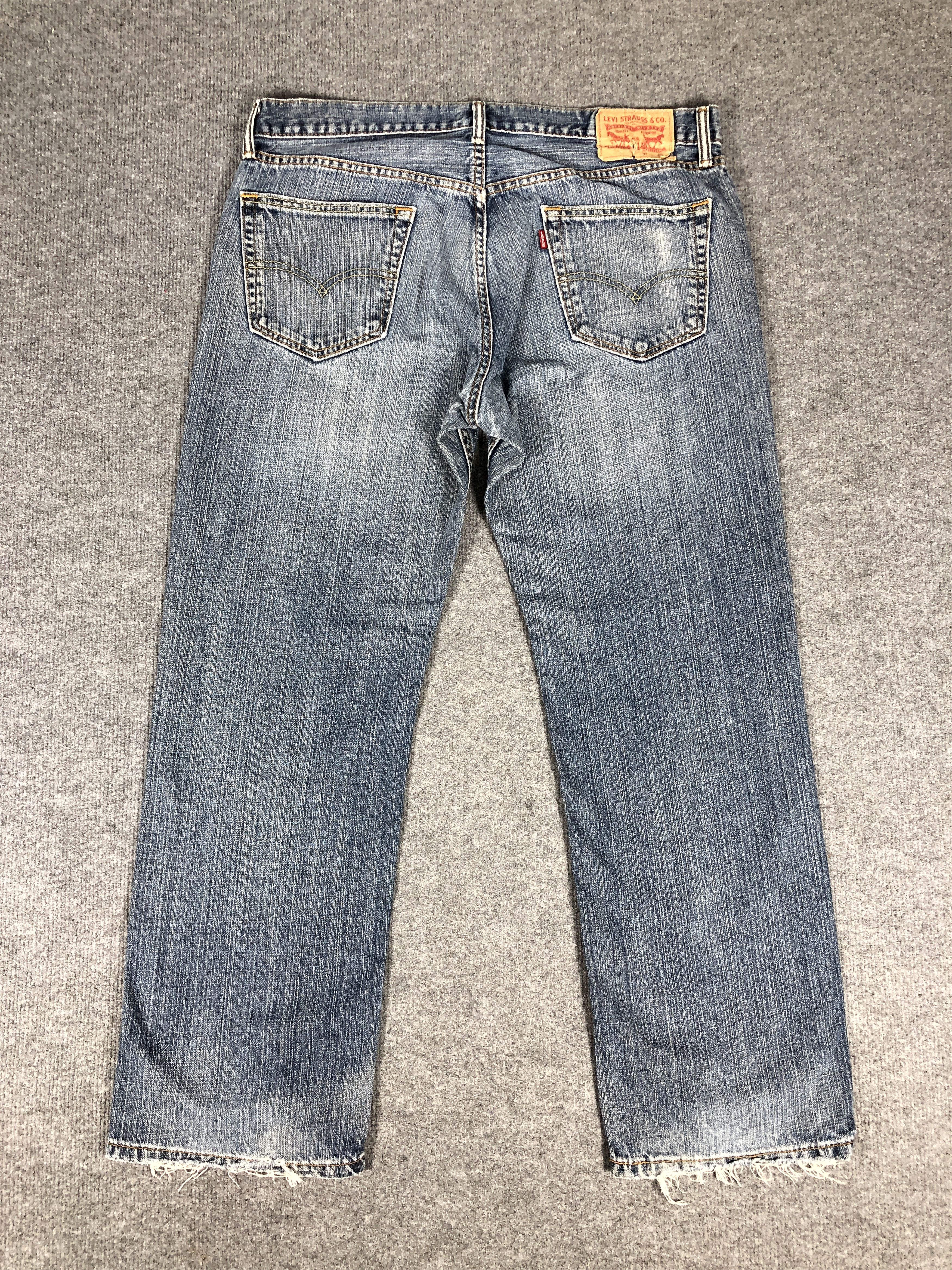 Levi's Vintage Y2k Levi's 569 Distress Faded Blue Denim Jean Size US 38 / EU 54 - 2 Thumbnail