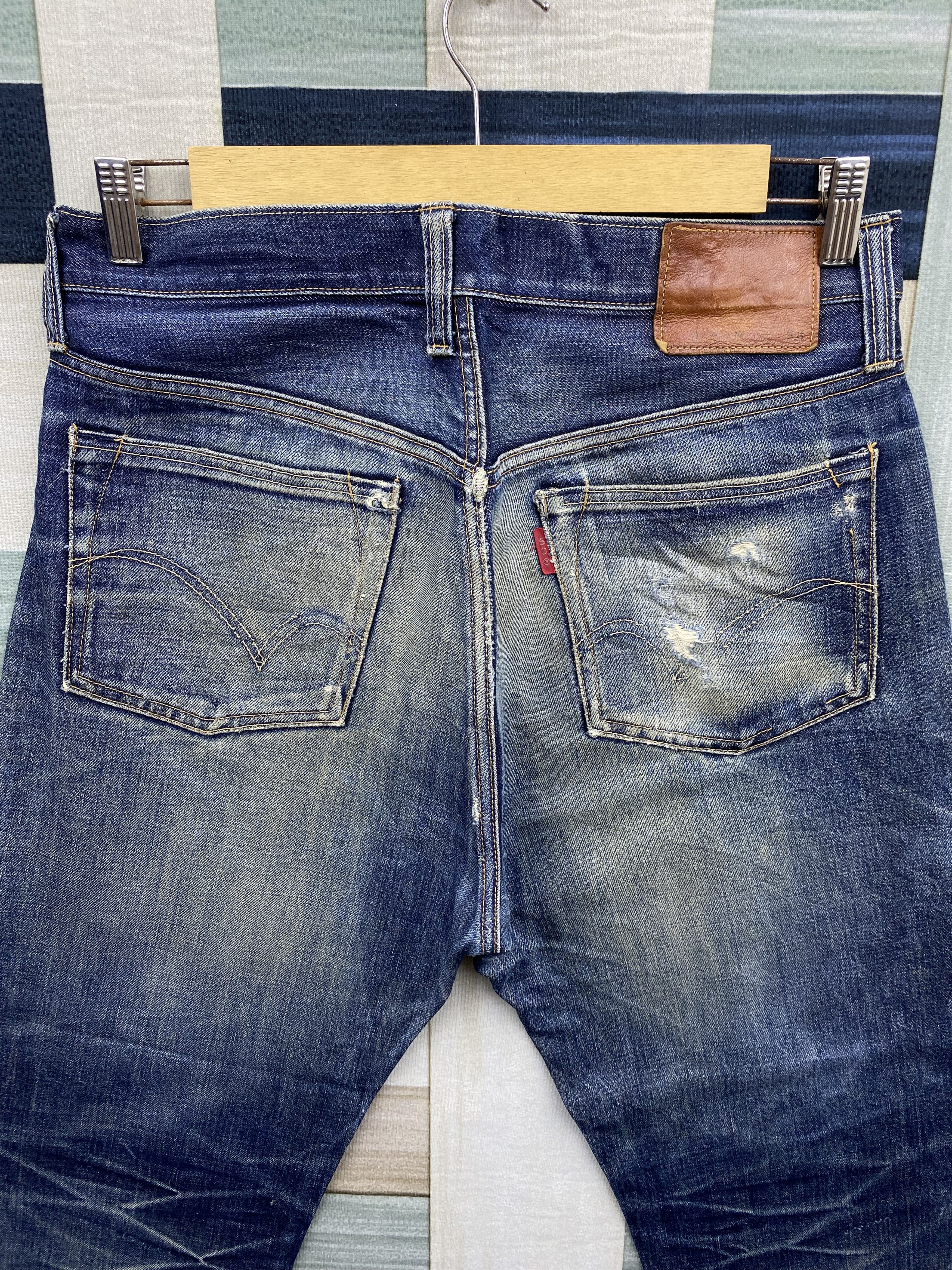 Japanese Brand Japanese Brand Phil Smart Distress Selvedge Denim Jean Size US 33 - 4 Thumbnail