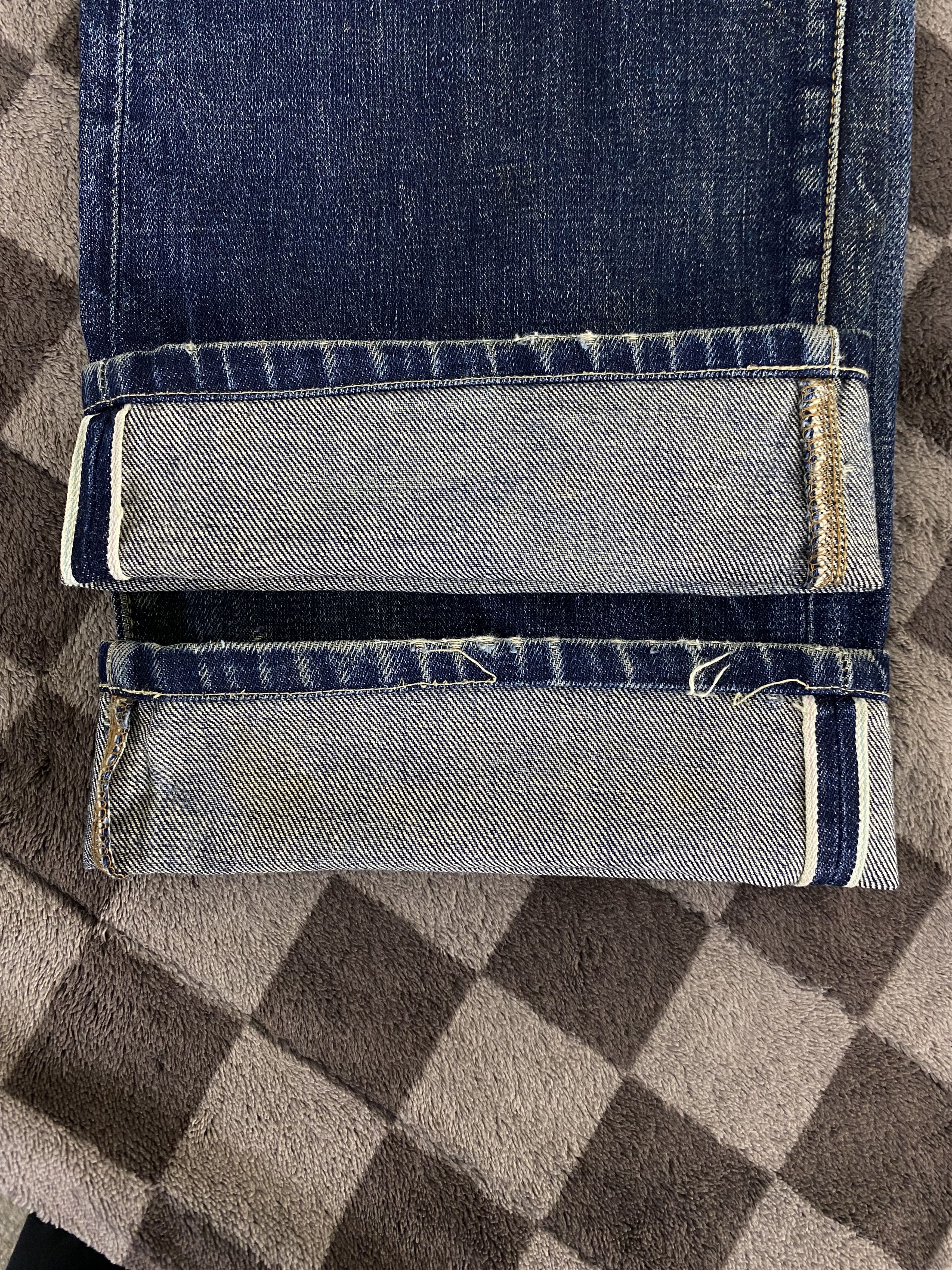 Japanese Brand Japanese Brand Phil Smart Distress Selvedge Denim Jean Size US 33 - 18 Thumbnail