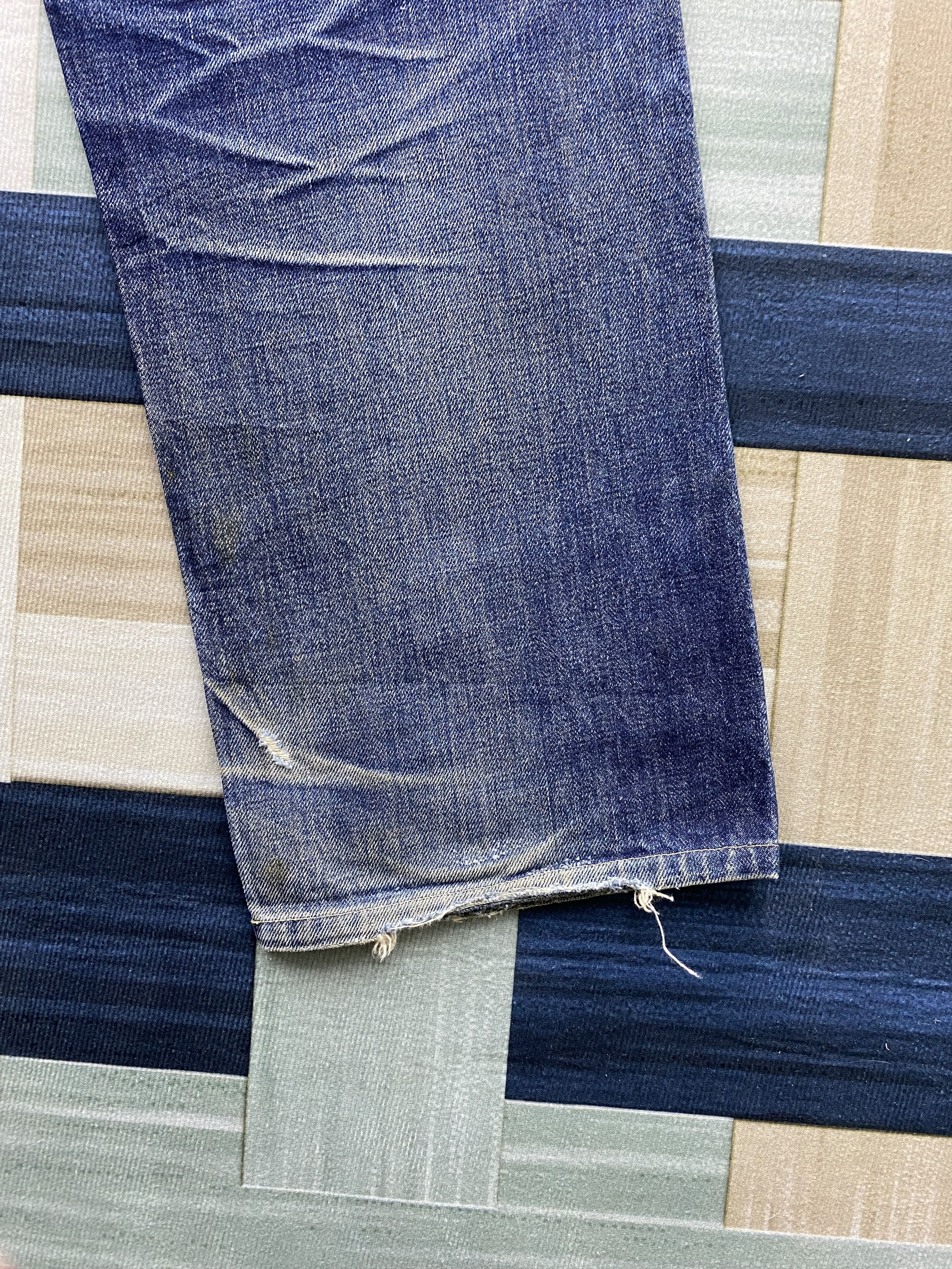 Japanese Brand Japanese Brand Phil Smart Distress Selvedge Denim Jean Size US 33 - 17 Thumbnail