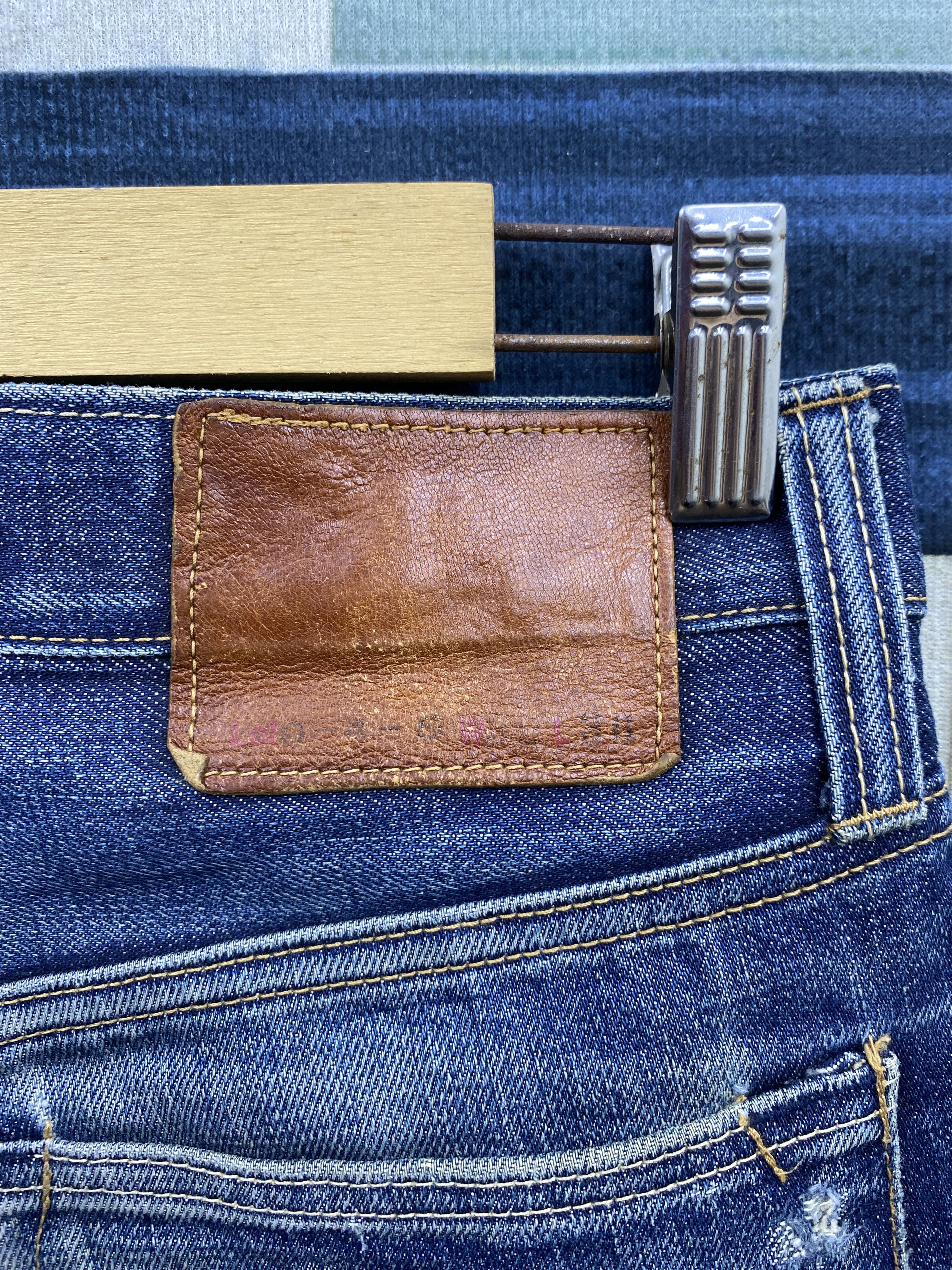Japanese Brand Japanese Brand Phil Smart Distress Selvedge Denim Jean Size US 33 - 5 Thumbnail