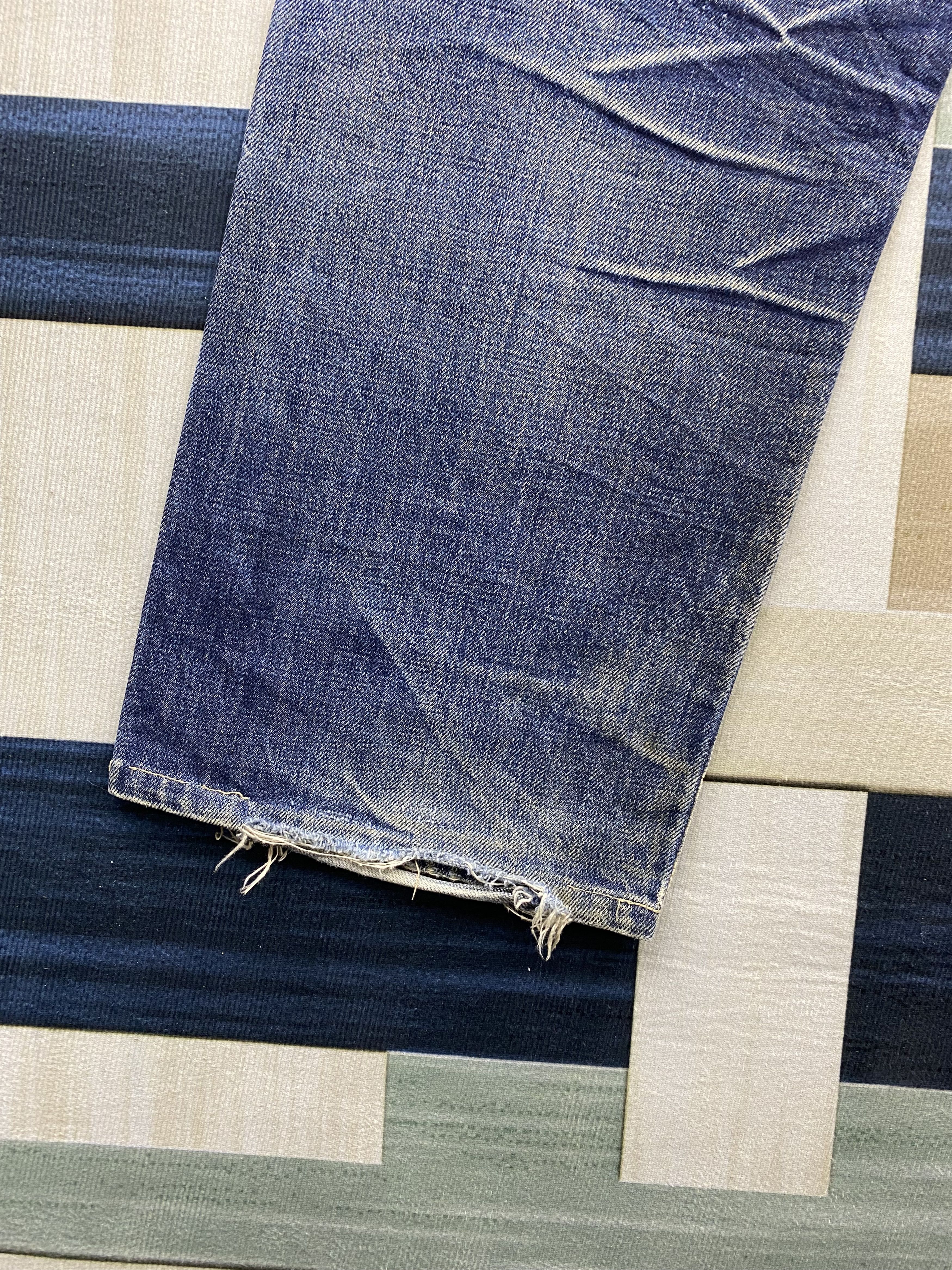 Japanese Brand Japanese Brand Phil Smart Distress Selvedge Denim Jean Size US 33 - 16 Thumbnail