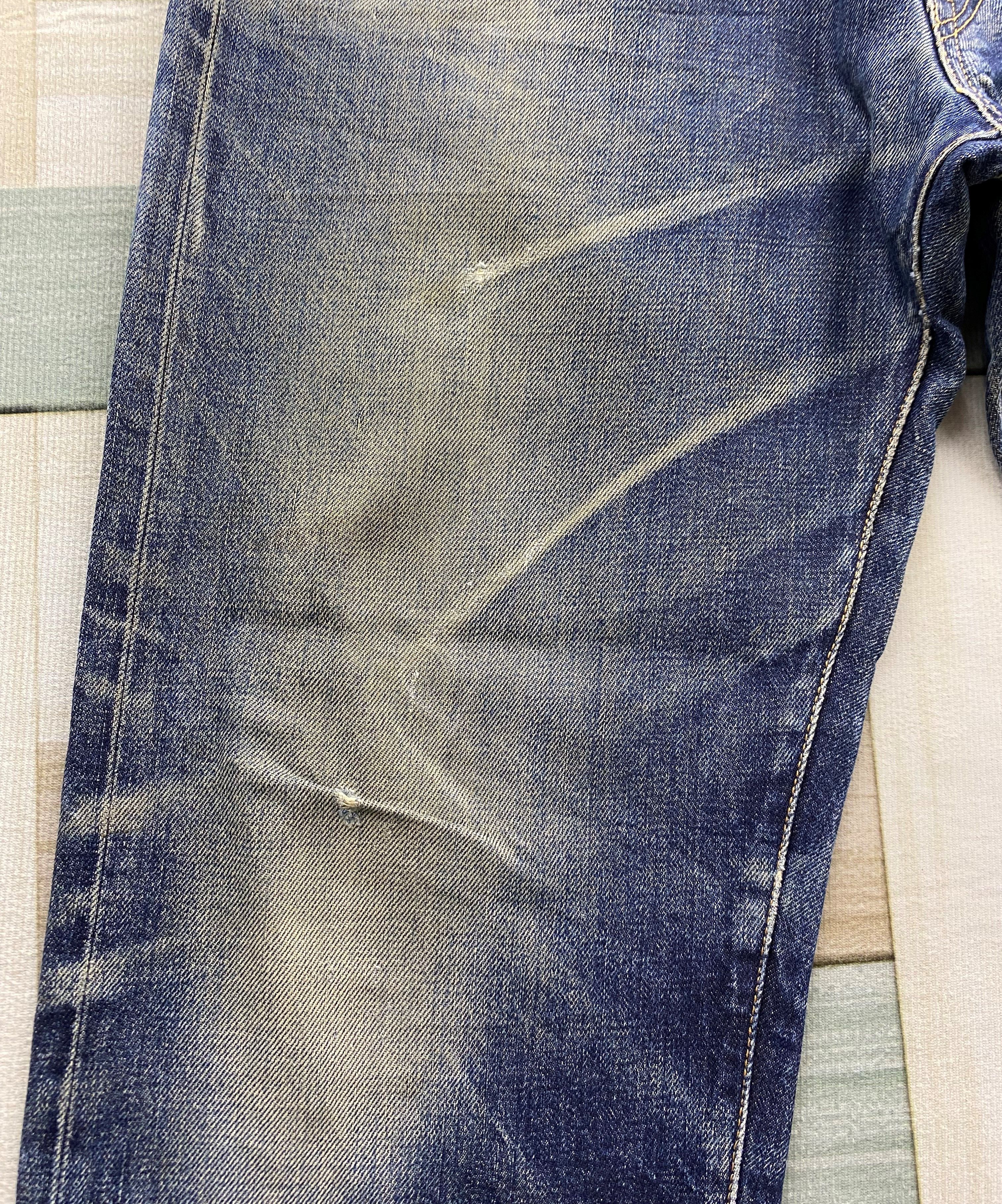 Japanese Brand Japanese Brand Phil Smart Distress Selvedge Denim Jean Size US 33 - 11 Thumbnail
