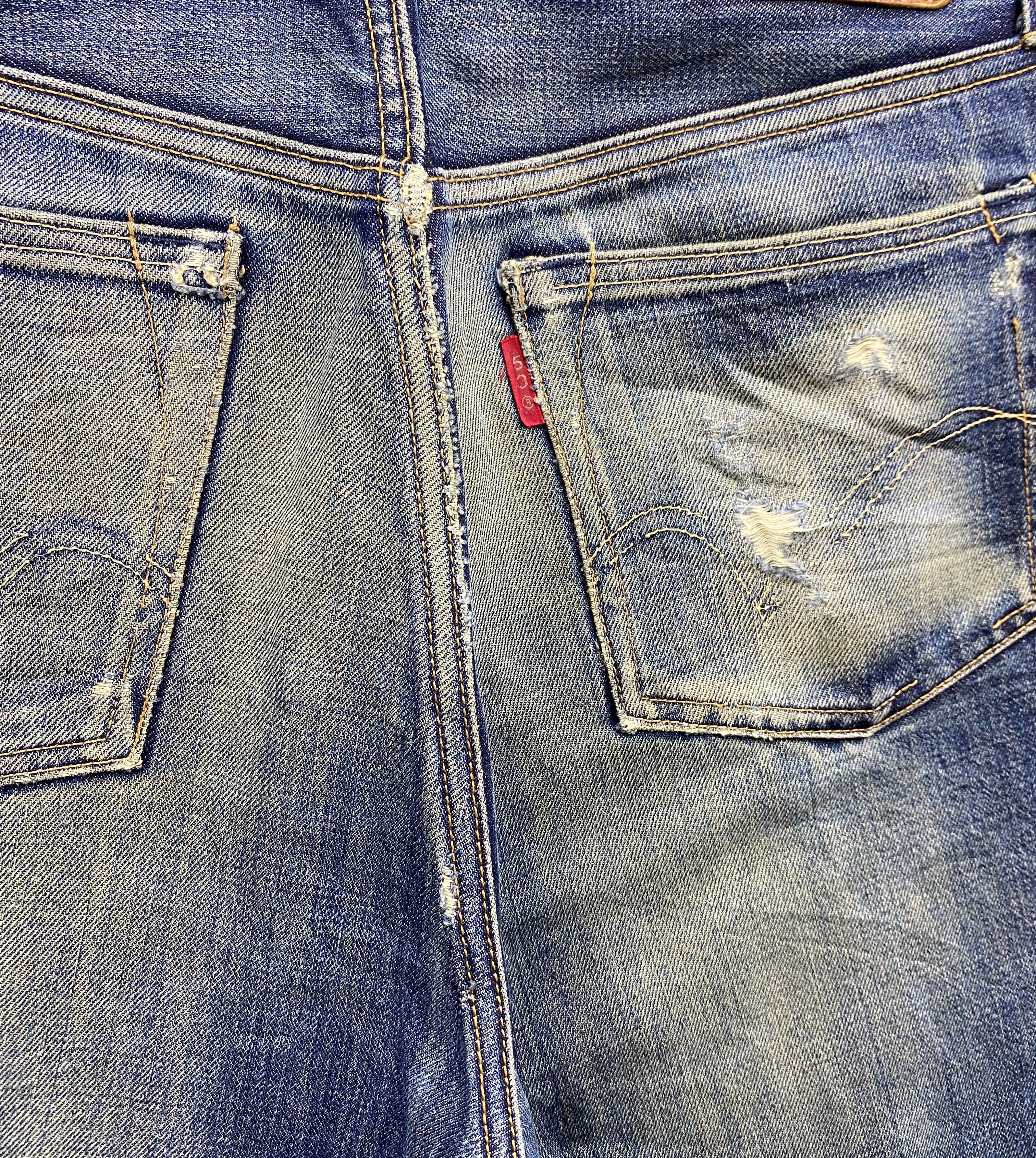Japanese Brand Japanese Brand Phil Smart Distress Selvedge Denim Jean Size US 33 - 15 Thumbnail